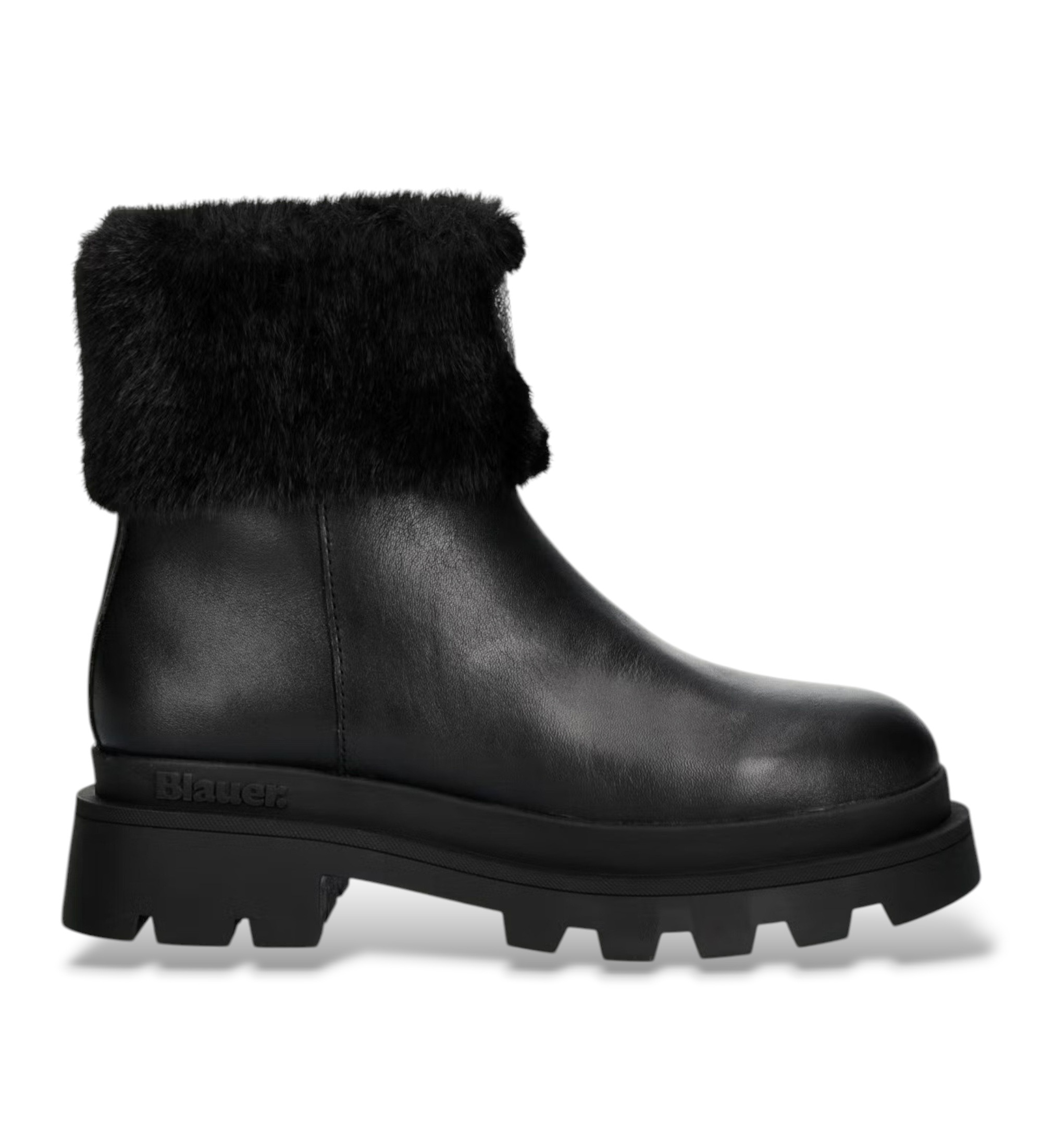 Blauer für Damen. F6KIMMEL10 Kimmel 10 Lederstiefeletten schwarz (36), Wohnung, Reißverschluss, Lässig