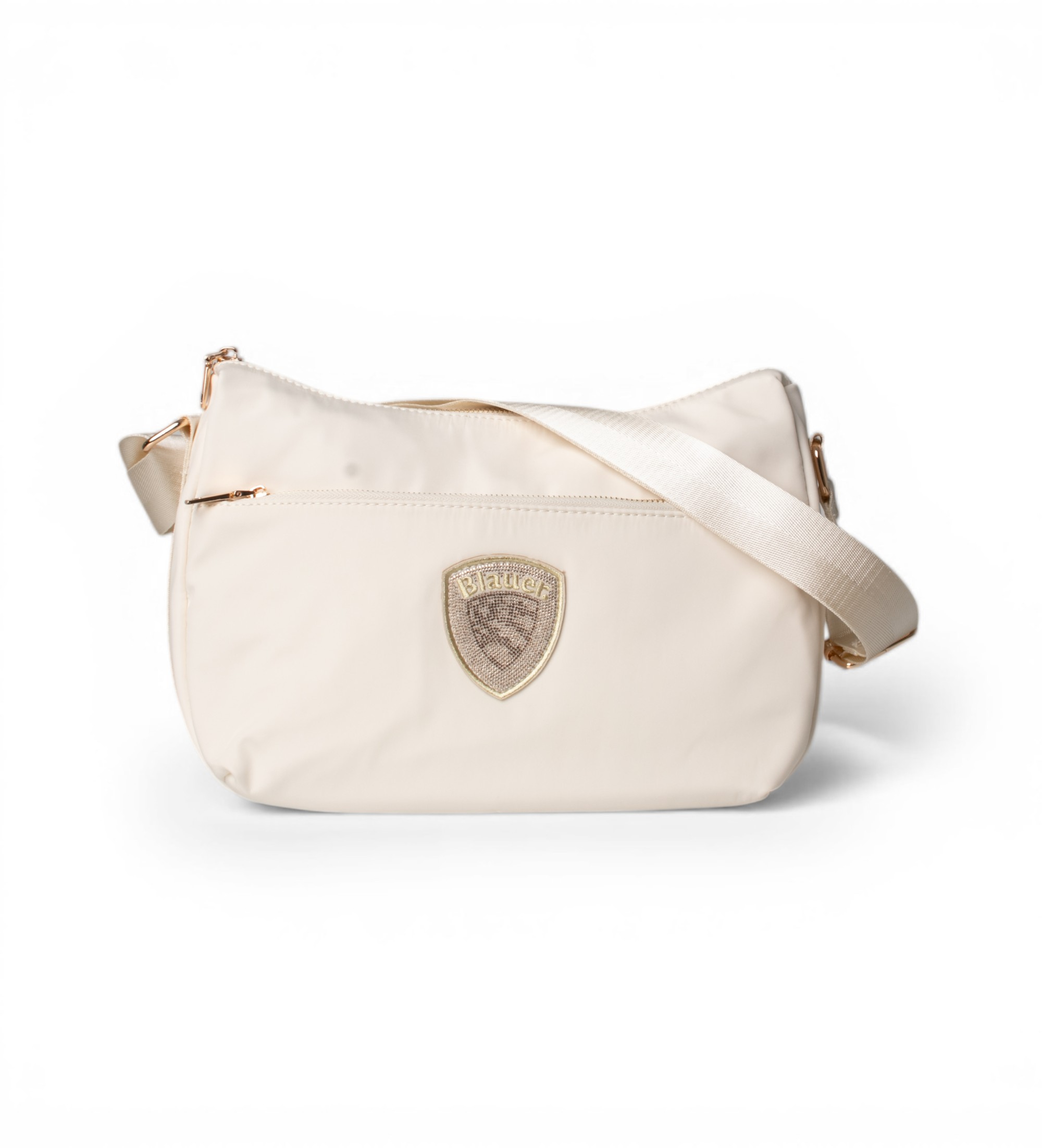 Blauer für Damen. S6POE01 Umhängetasche aus weißem Nylon (OSFA), Lässig