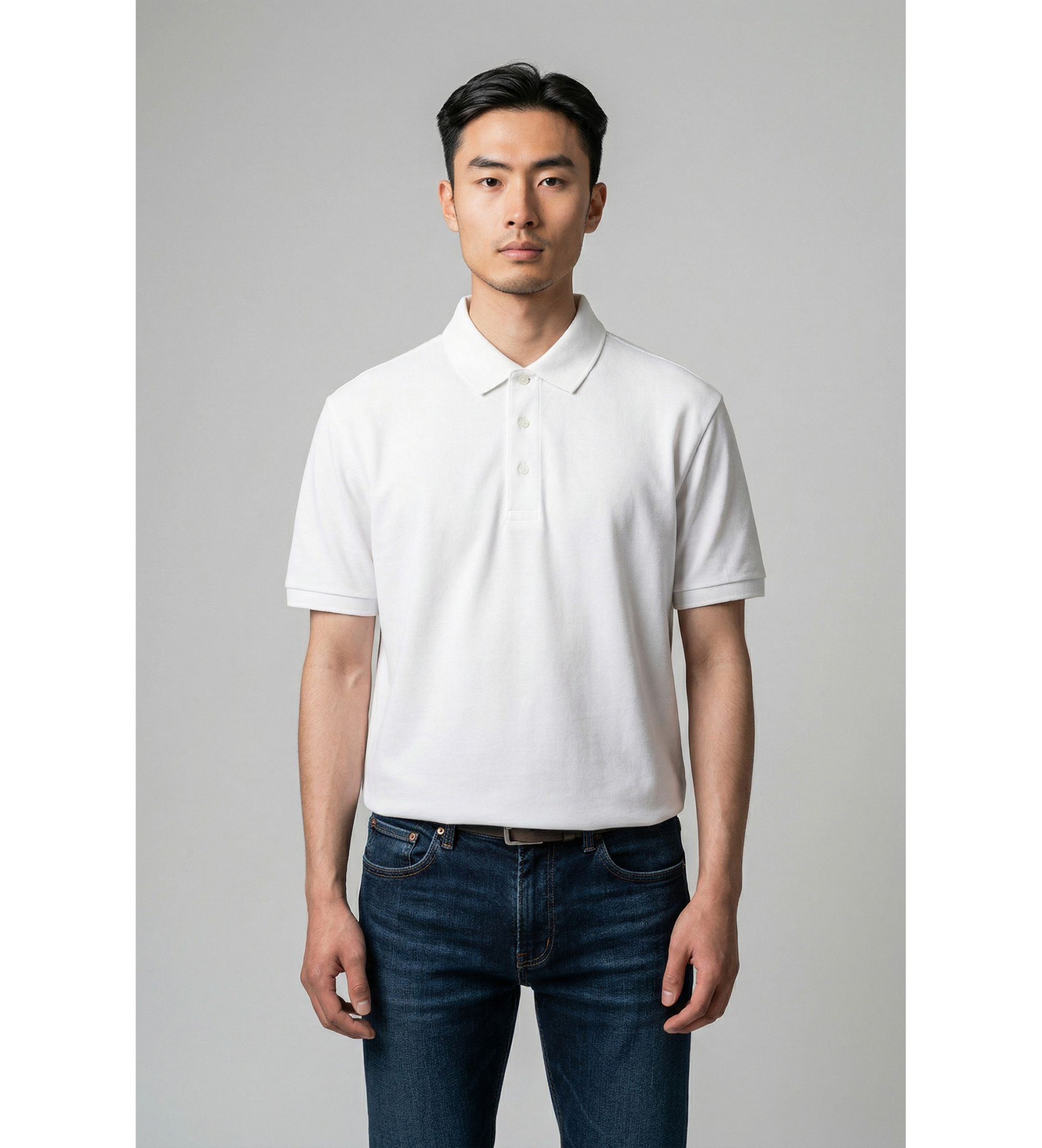 Blauer für Herren. 26SBLUT02298 Poloshirt Albans weiß (S), Lässig, Baumwolle, Kurzarm