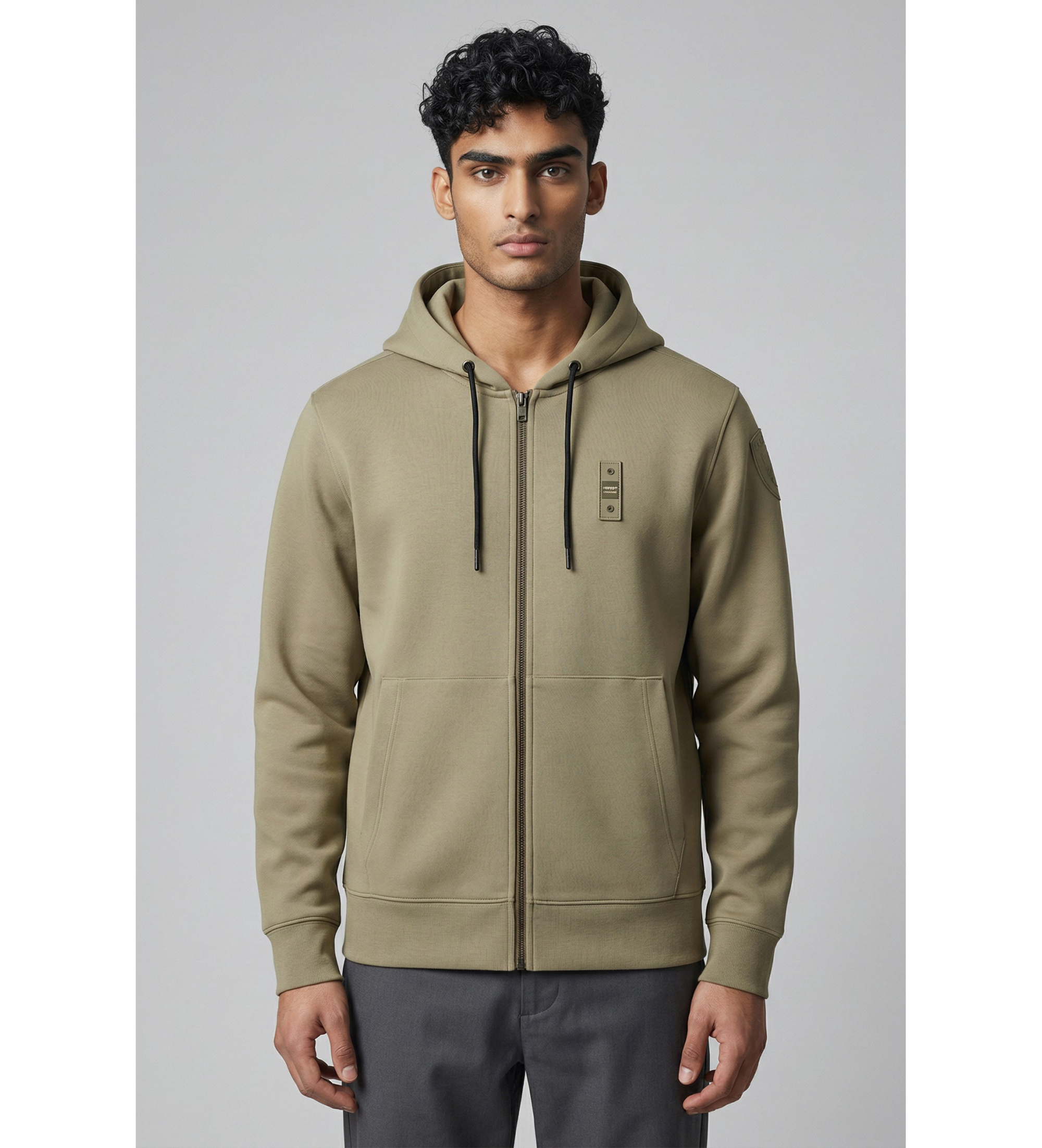 Blauer für Herren. 25WBLUF02093 Sweatshirt Colby grün (M), Lässig, Polyester