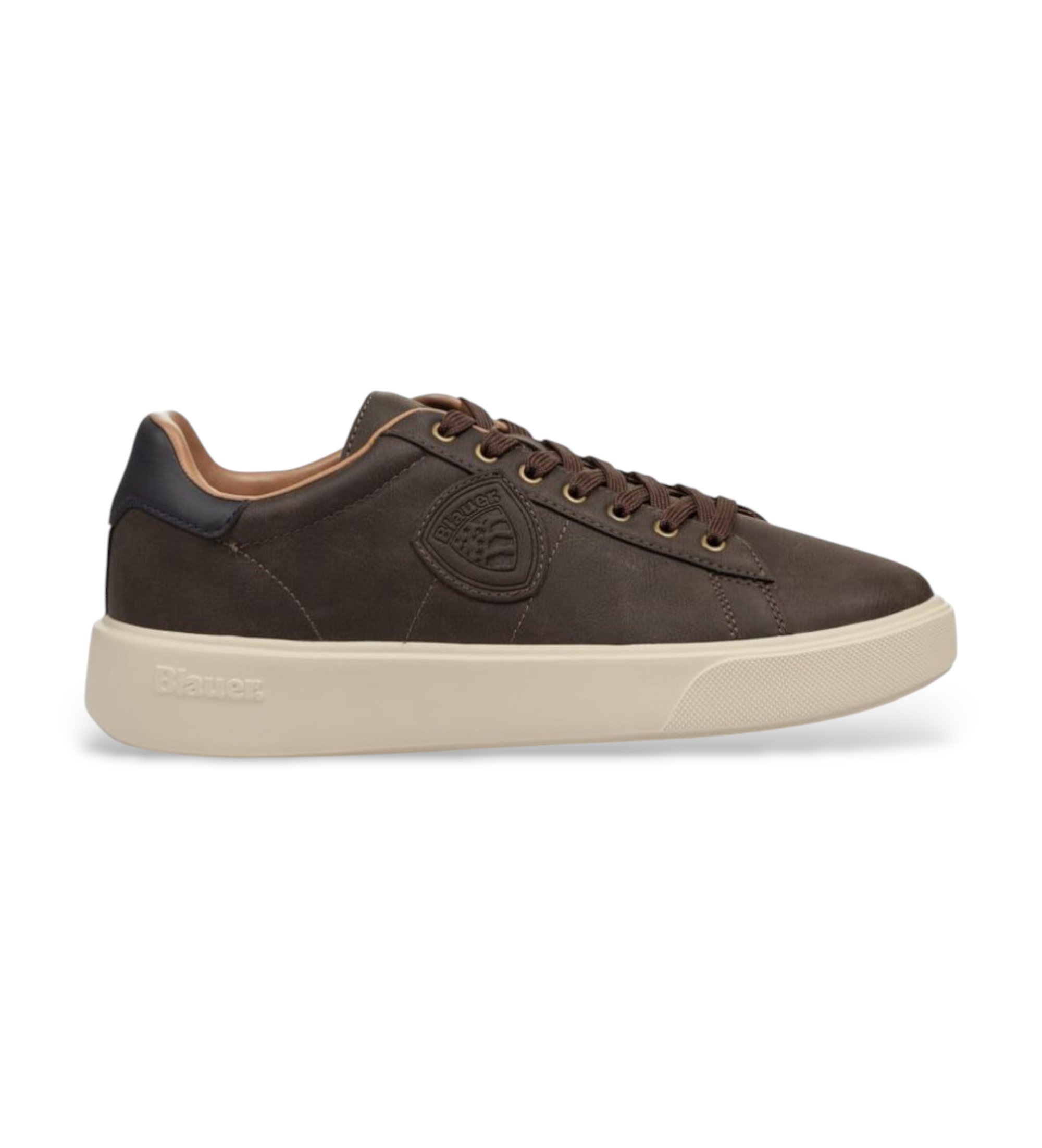 Blauer für Herren. F5BUCK01 Scarpa braune Lederschuhe (44), Wohnung, Schnürsenkel, Lässig