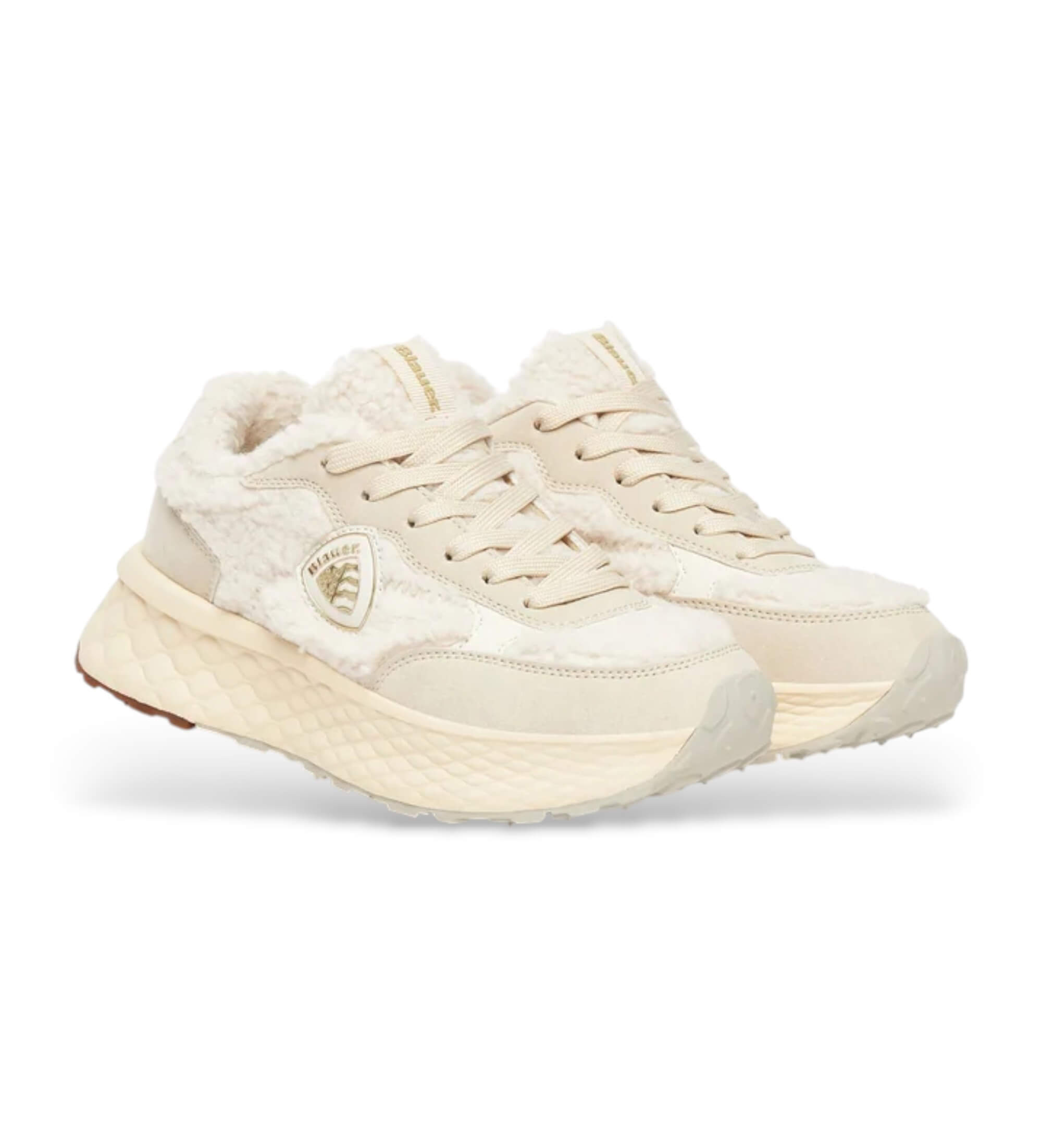 Blauer für Damen. F5LYNN02 Turnschuhe Lynn 02 beige (39), 3 bis 5 cm, Wildleder, Schnürsenkel, Lässig