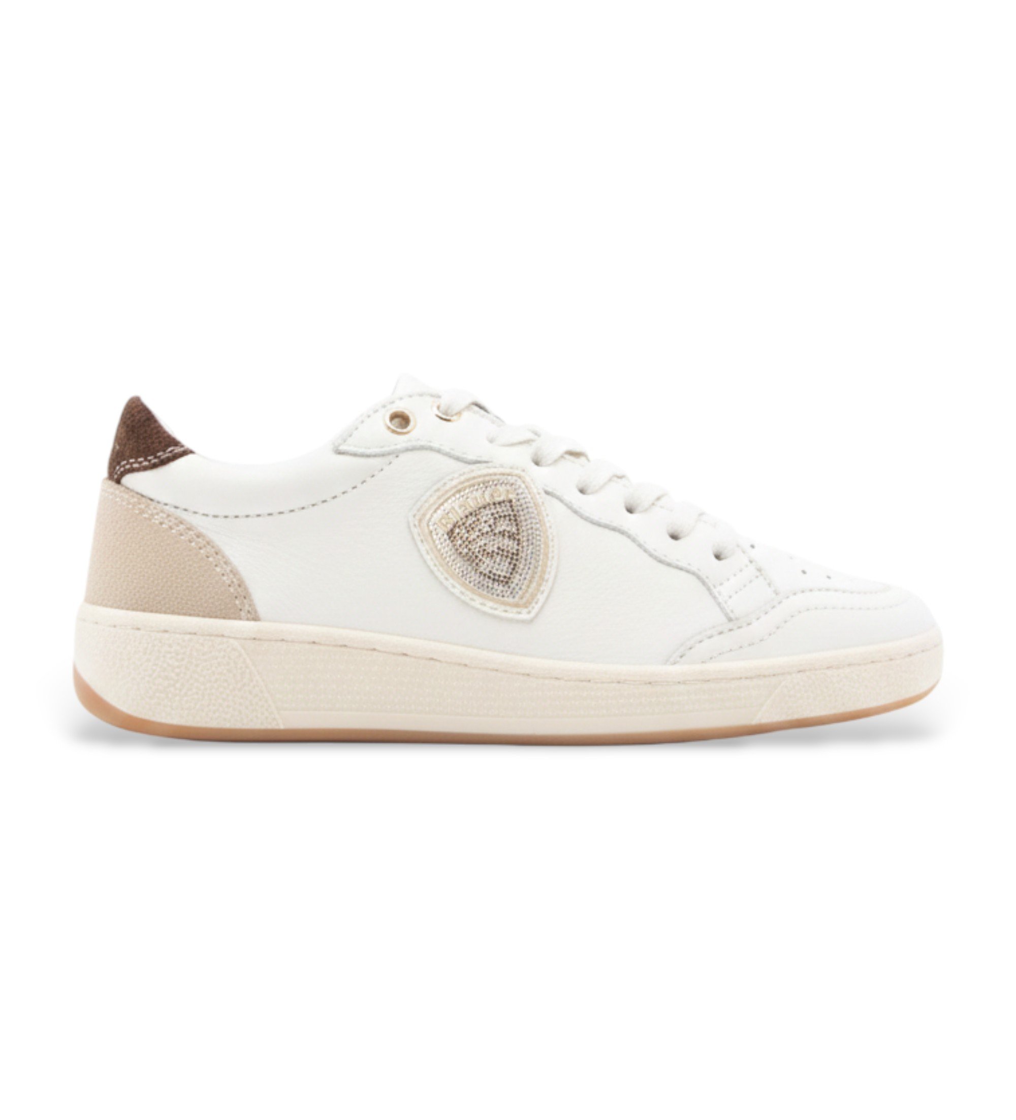 Blauer für Damen. S6OLYMPIA21 Turnschuhe Olympia 21 off-white (41), Weiß, Wohnung, Schnürsenkel, Lässig