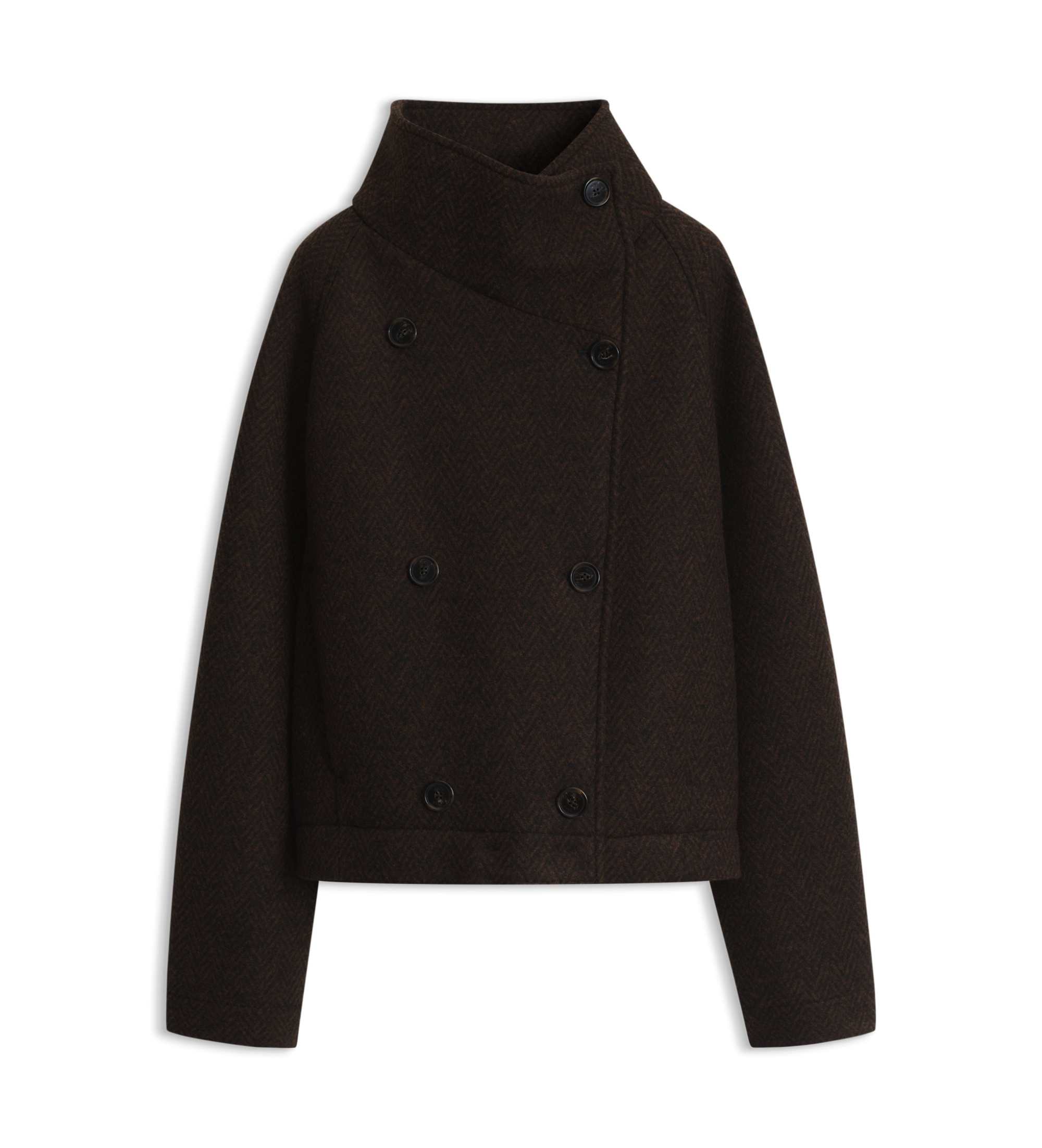 BOSS für Damen. 50568523 Schwarzer Mantel Calola (38), Lässig, Klassisch, Polyester
