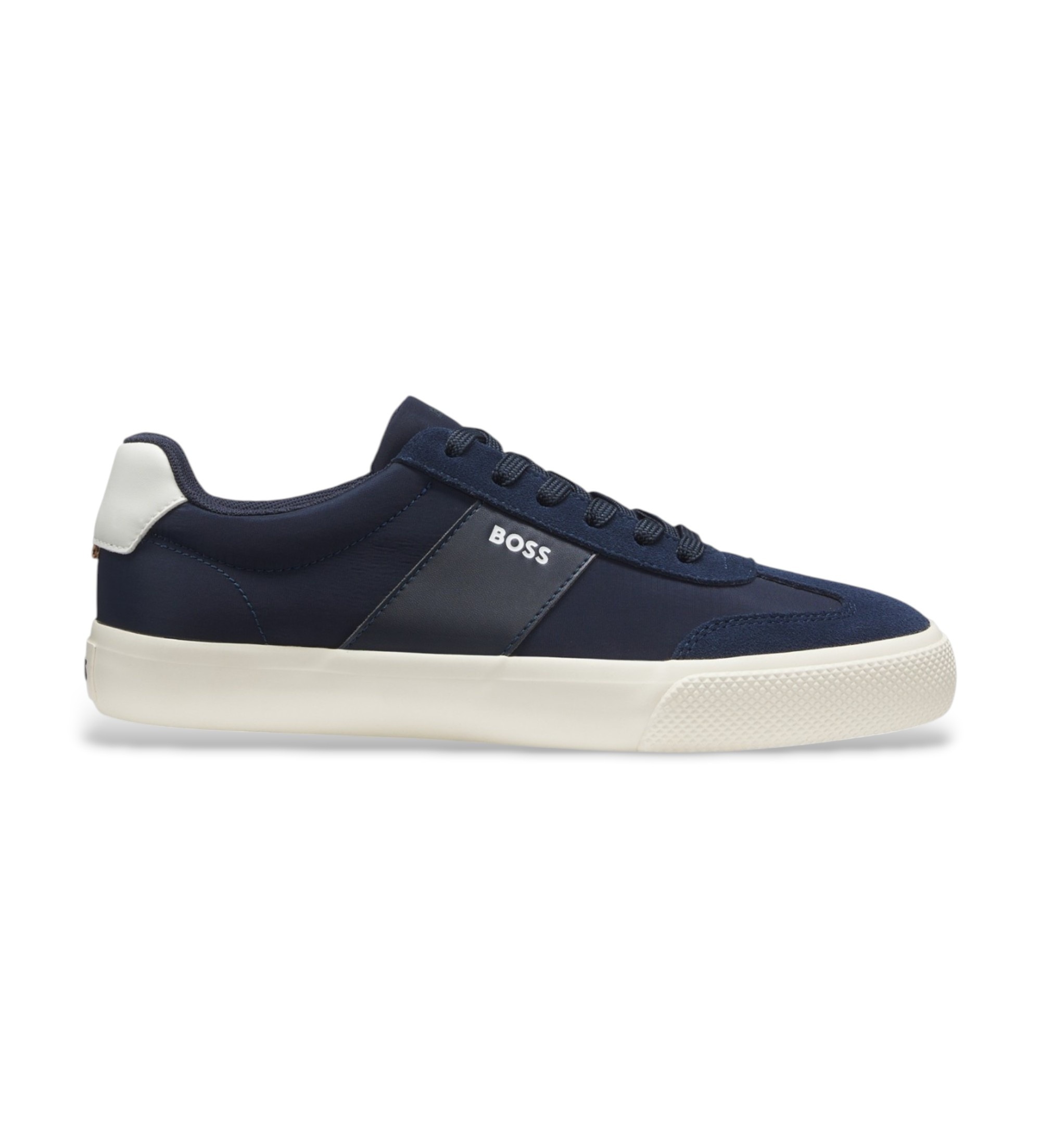 BOSS für Herren. 50563847 Sneaker Aiden Tenn marineblau (42), Wohnung, Schnürsenkel, Lässig