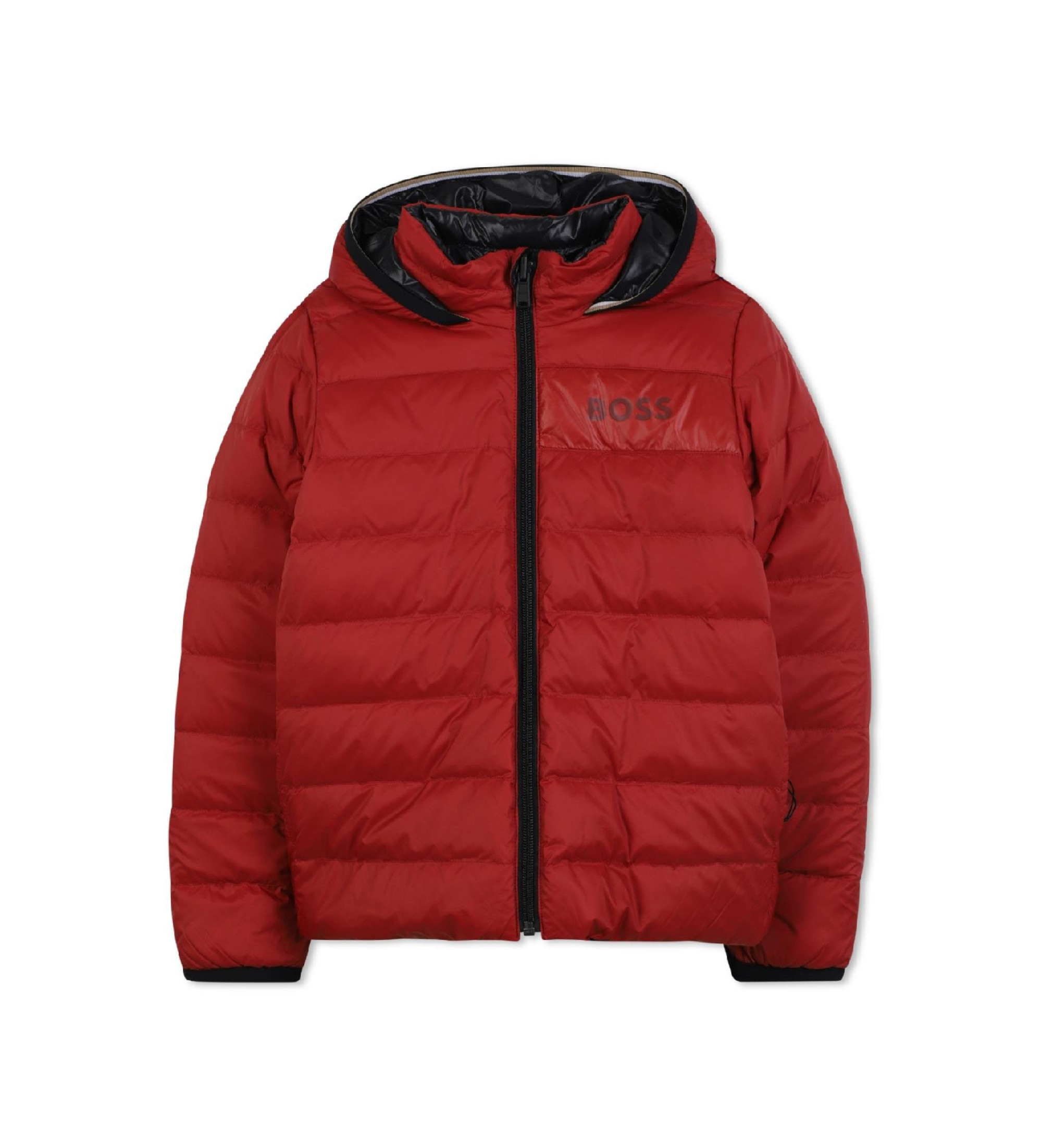 BOSS für Jungen. J52398 Steppjacke rot (16Y= 174cm), Lässig, Polyester, Kinderbekleidung