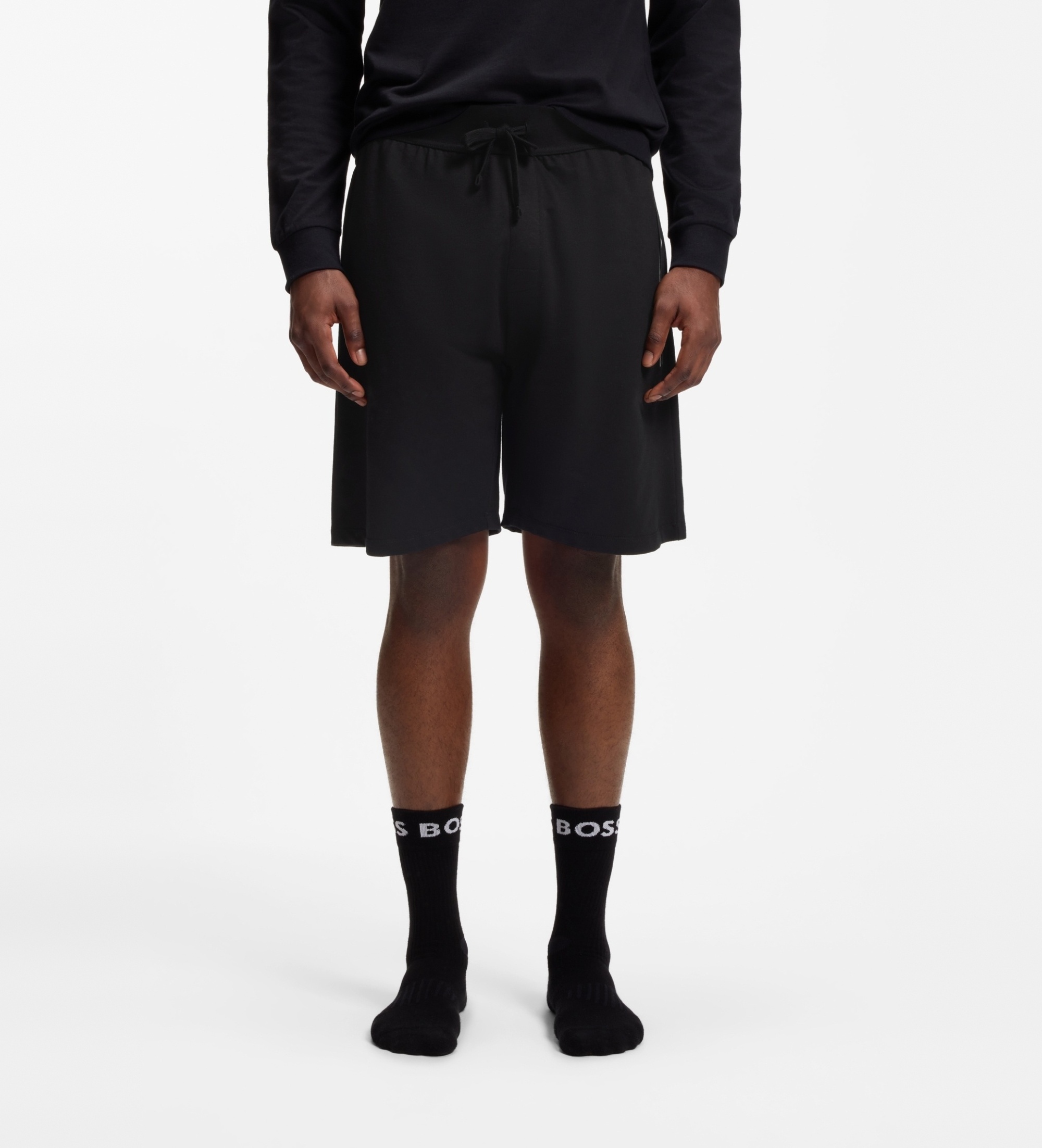 BOSS für Herren. 50554778 Authentic Shorts schwarz (M), Heimtextilien, Polyester