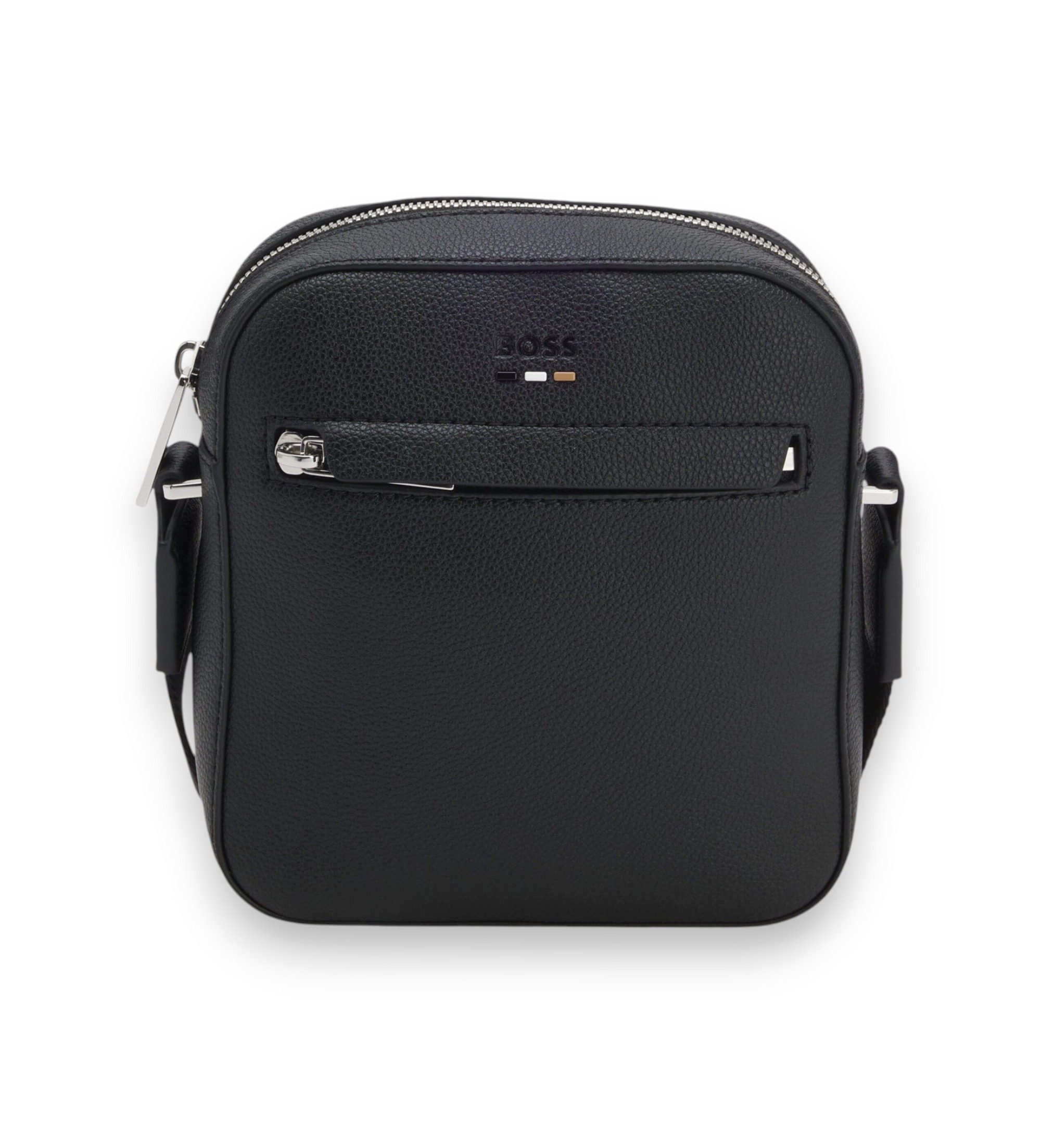 BOSS für Herren. 50536475 Umhängetasche Ray Zip schwarz (OSFA), Lässig, Polyurethan