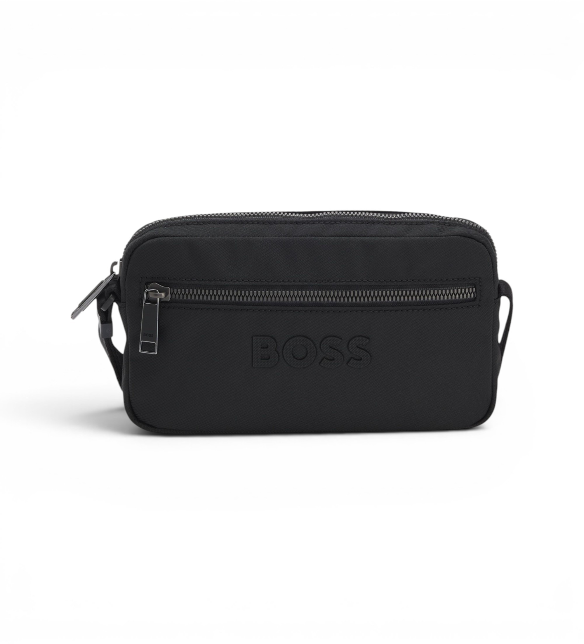 BOSS für Herren. 50567752 Tasche Catch 3.0 Zip schwarz (OSFA), Lässig, Recyceltes Polyester