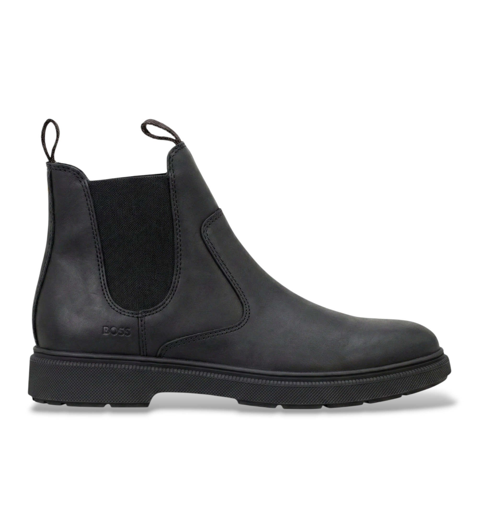 BOSS für Herren. 50574168 Stiefeletten Ferling schwarz (40), Leder, Wohnung, Keine, Klassisch