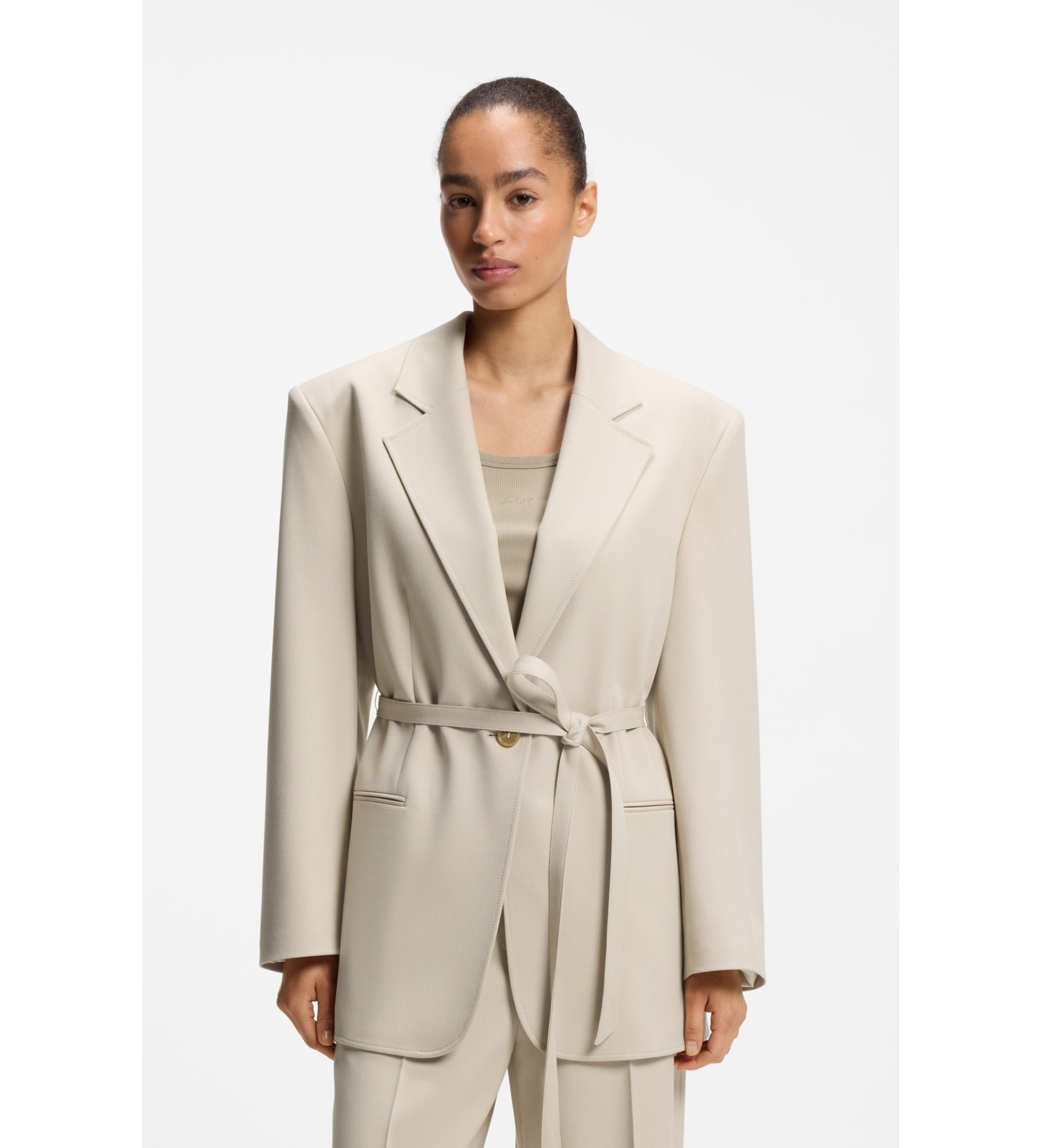 BOSSvoor vrouwen. 50553592 Jasje Jalara beige (34), Casual, Polyester