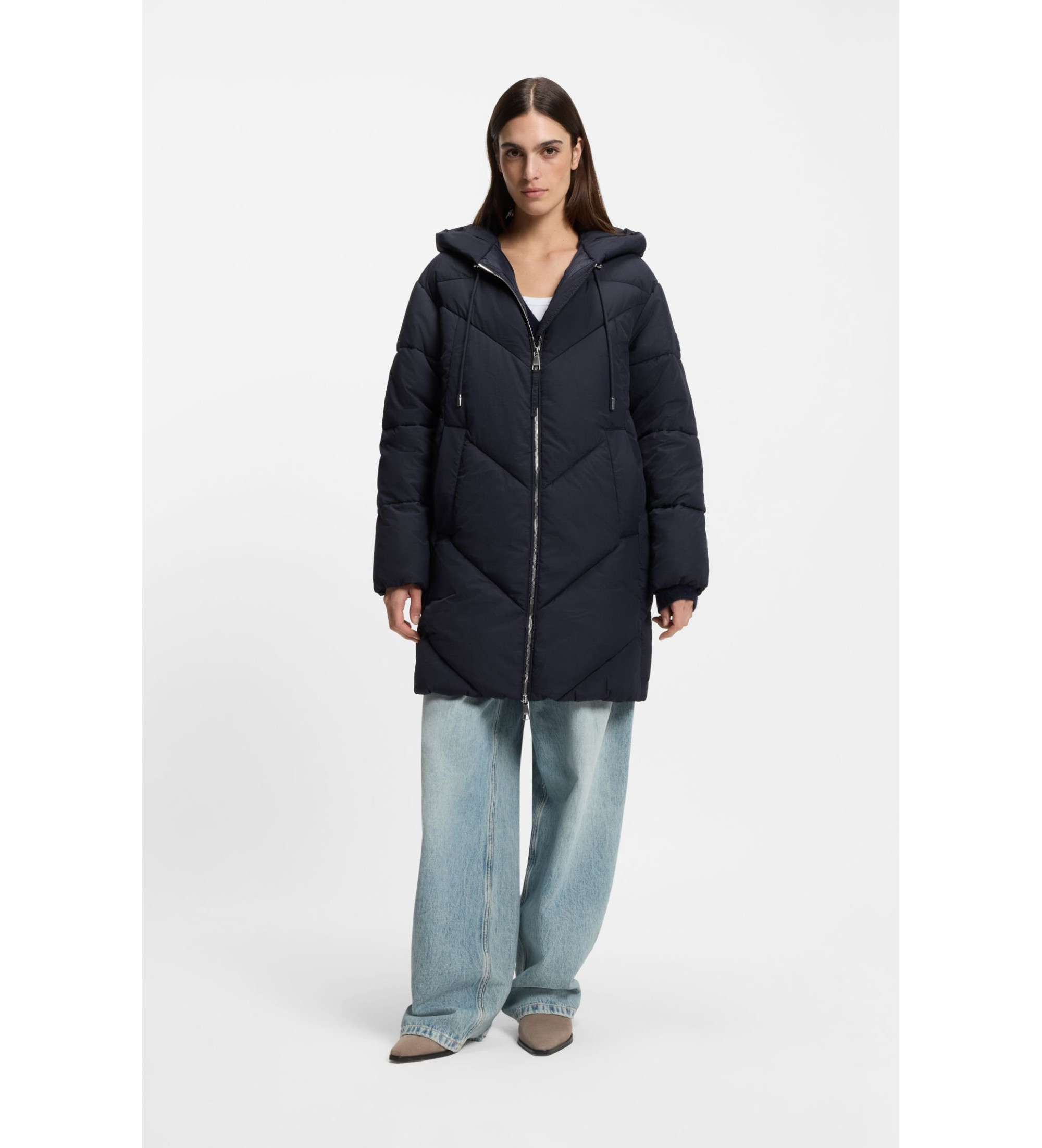 BOSS für Damen. 50548027 Piapolly Jacke blau (34), Lässig, Polyester
