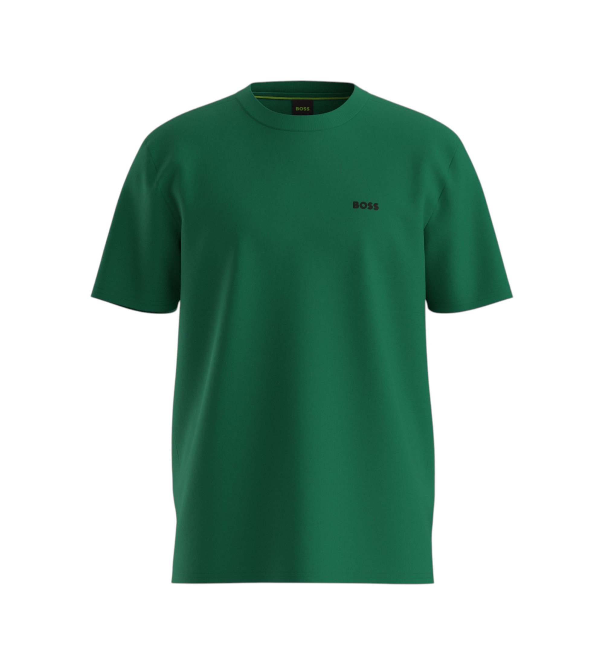 BOSS für Herren. 50506373 T-Shirt mit Logo-Detail (XL), Lässig, Grün, Baumwolle, Kurzarm