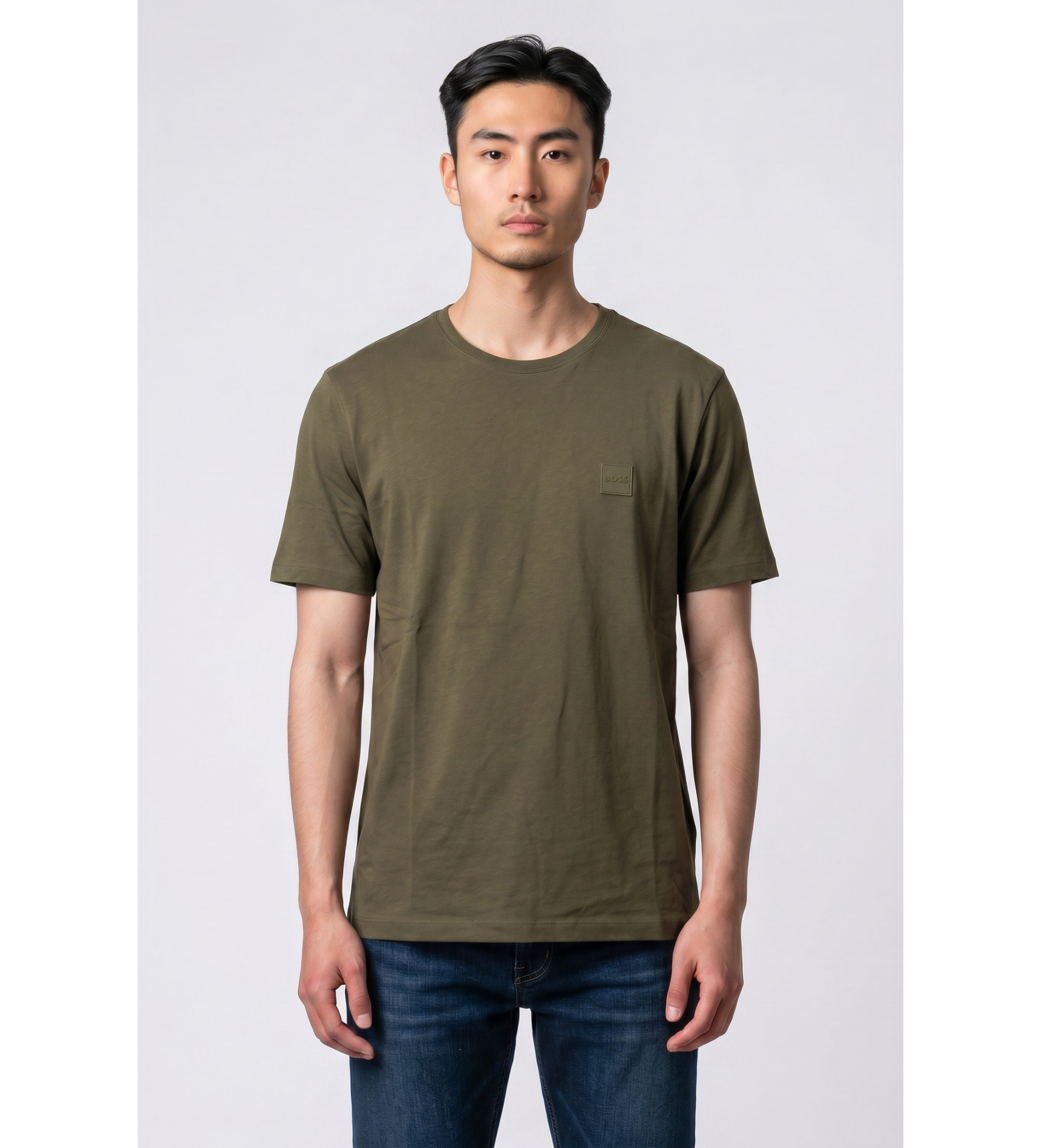 BOSS für Herren. 50508584 Tales grünes T-shirt (S), Lässig, Baumwolle, Kurzarm