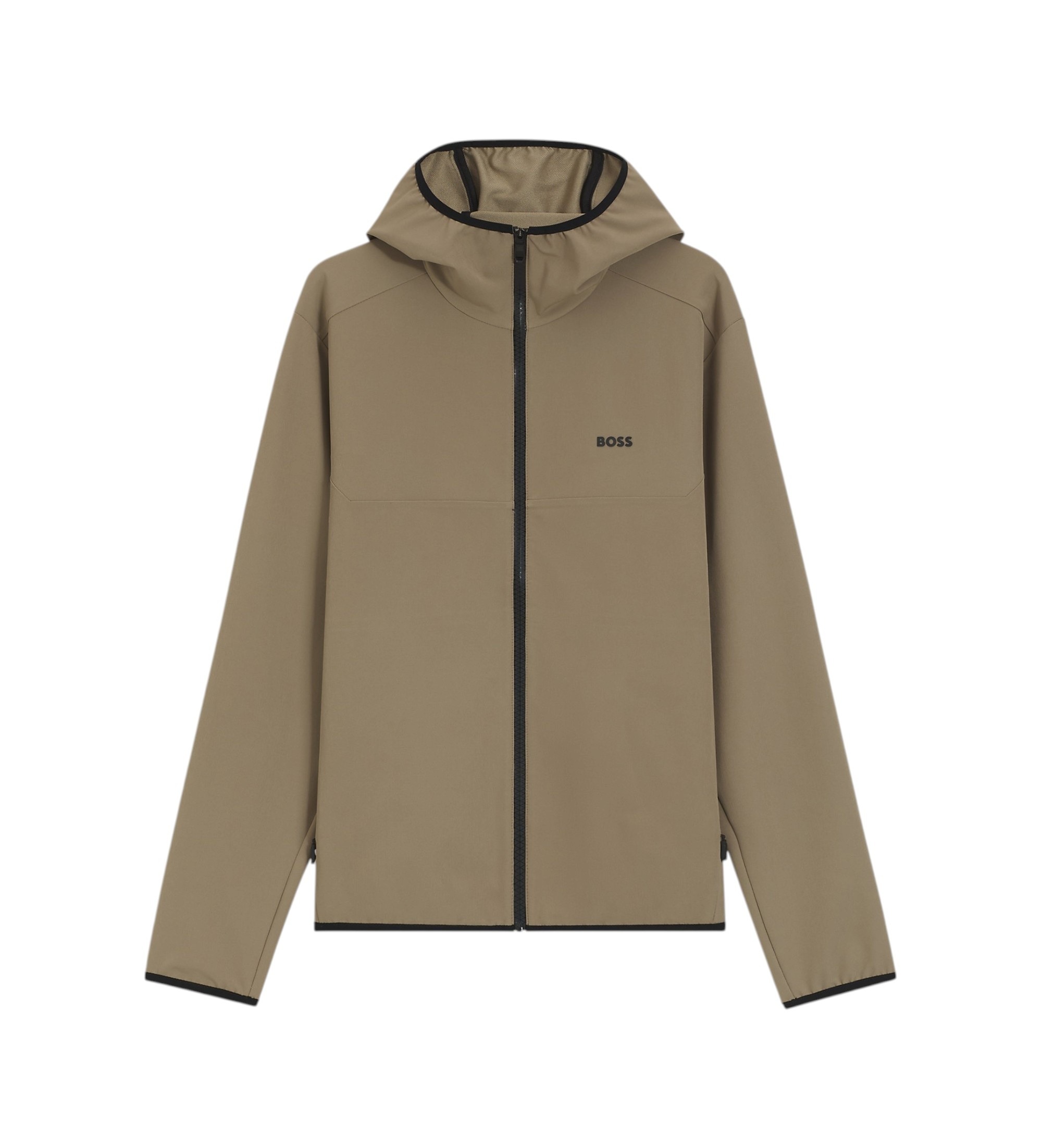 BOSS für Herren. 50561401 Braune CommuterPro-Jacke (L), Lässig, Polyester