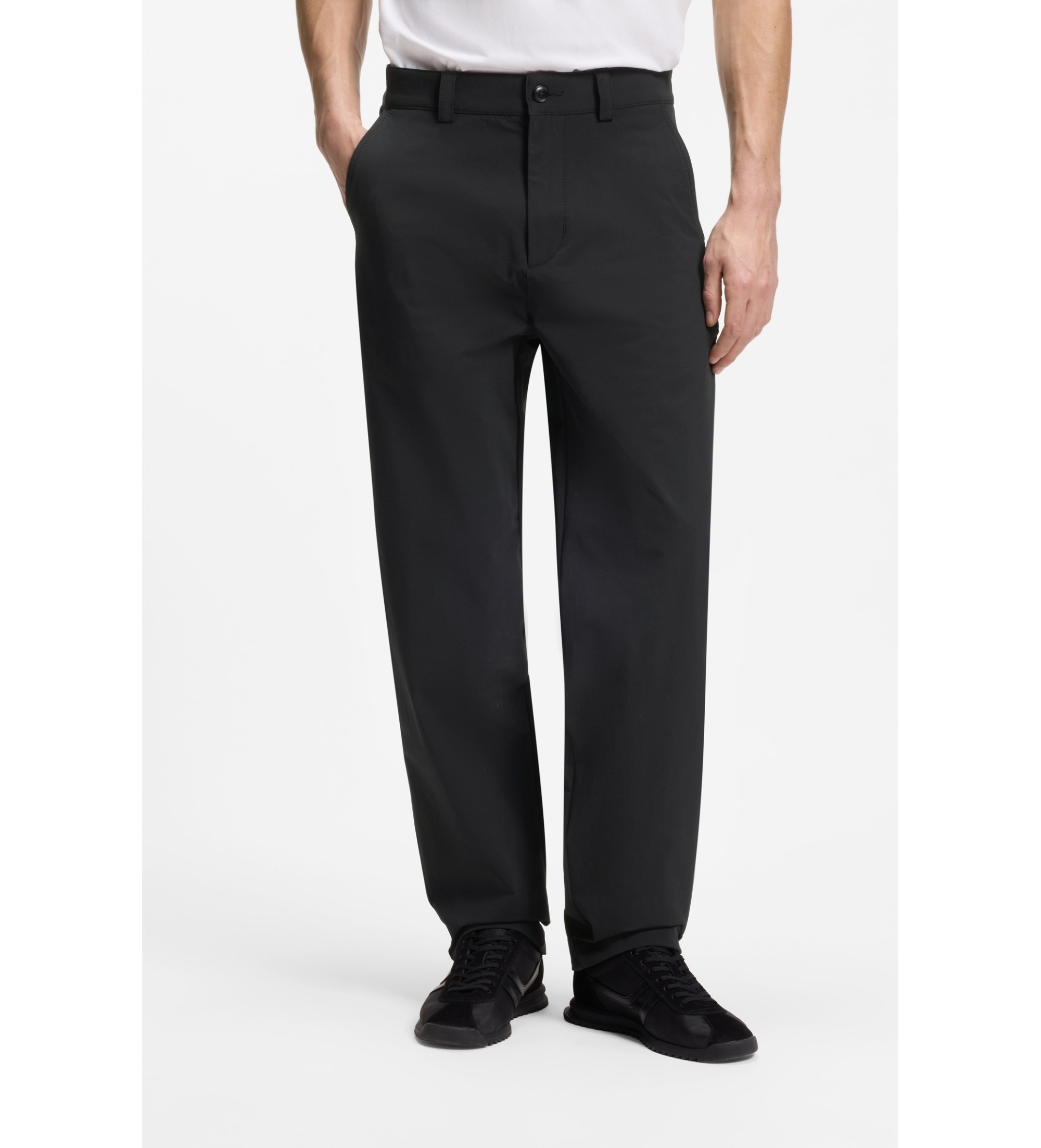 BOSS für Herren. 50565053 Chino-Hose Cler schwarz (33/32), Lässig, Baumwolle