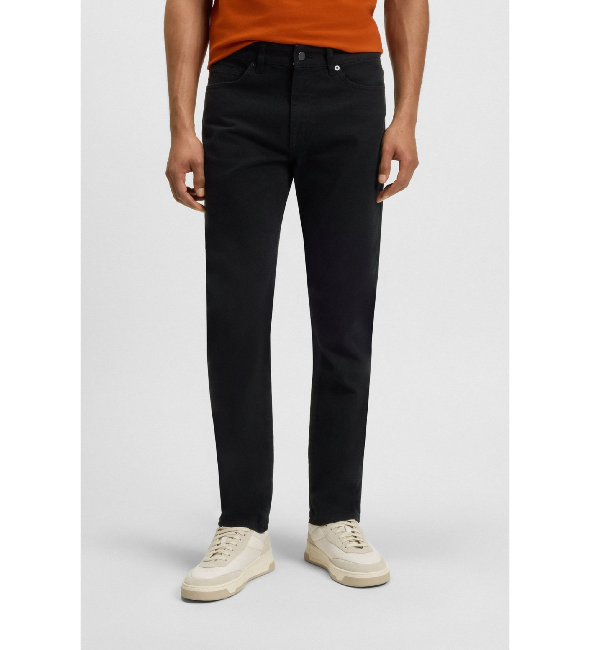 BOSS für Herren. 50521261 Jeans Delaware Bo schwarz (33/34), Lässig, Baumwolle