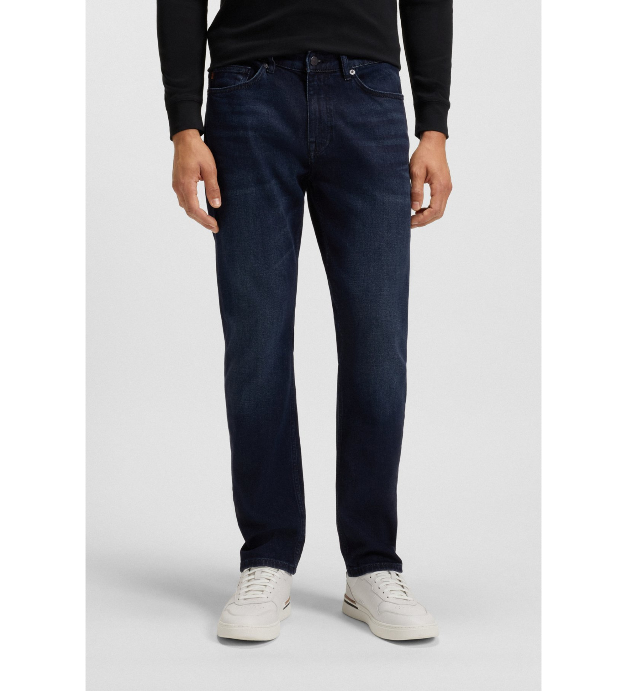 BOSS für Herren. 50524018 Jeans Delaware Bo navy (33/30), Lässig, Baumwolle, Denim, Marine