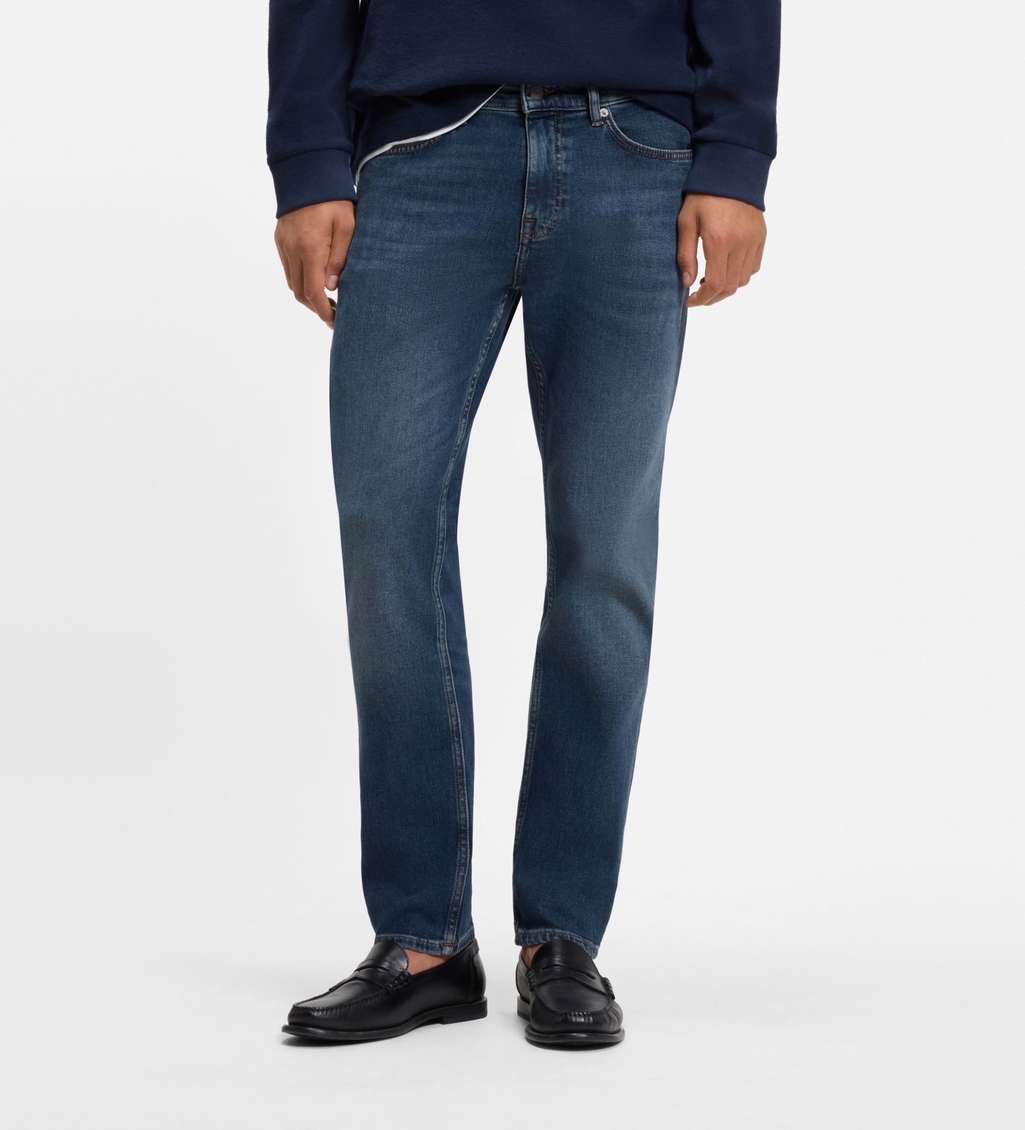 BOSSvoor mannen. 50584125 Delaware Bo spijkerbroek blauw (30/34), Casual, Katoen, Denim