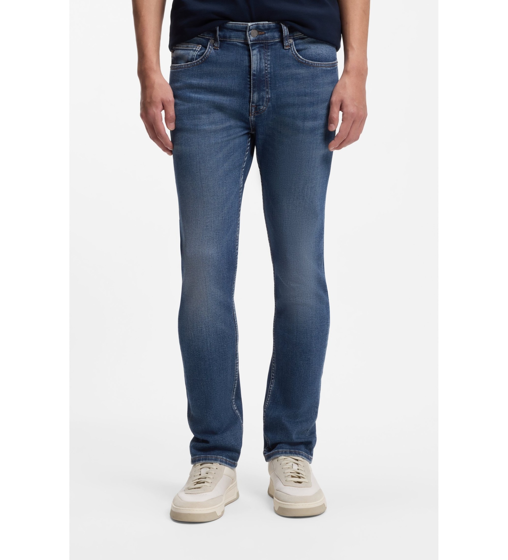 BOSSvoor mannen. 50553416 Jeans Delaware slim fit blauw (38/32), Casual, Katoen, Denim