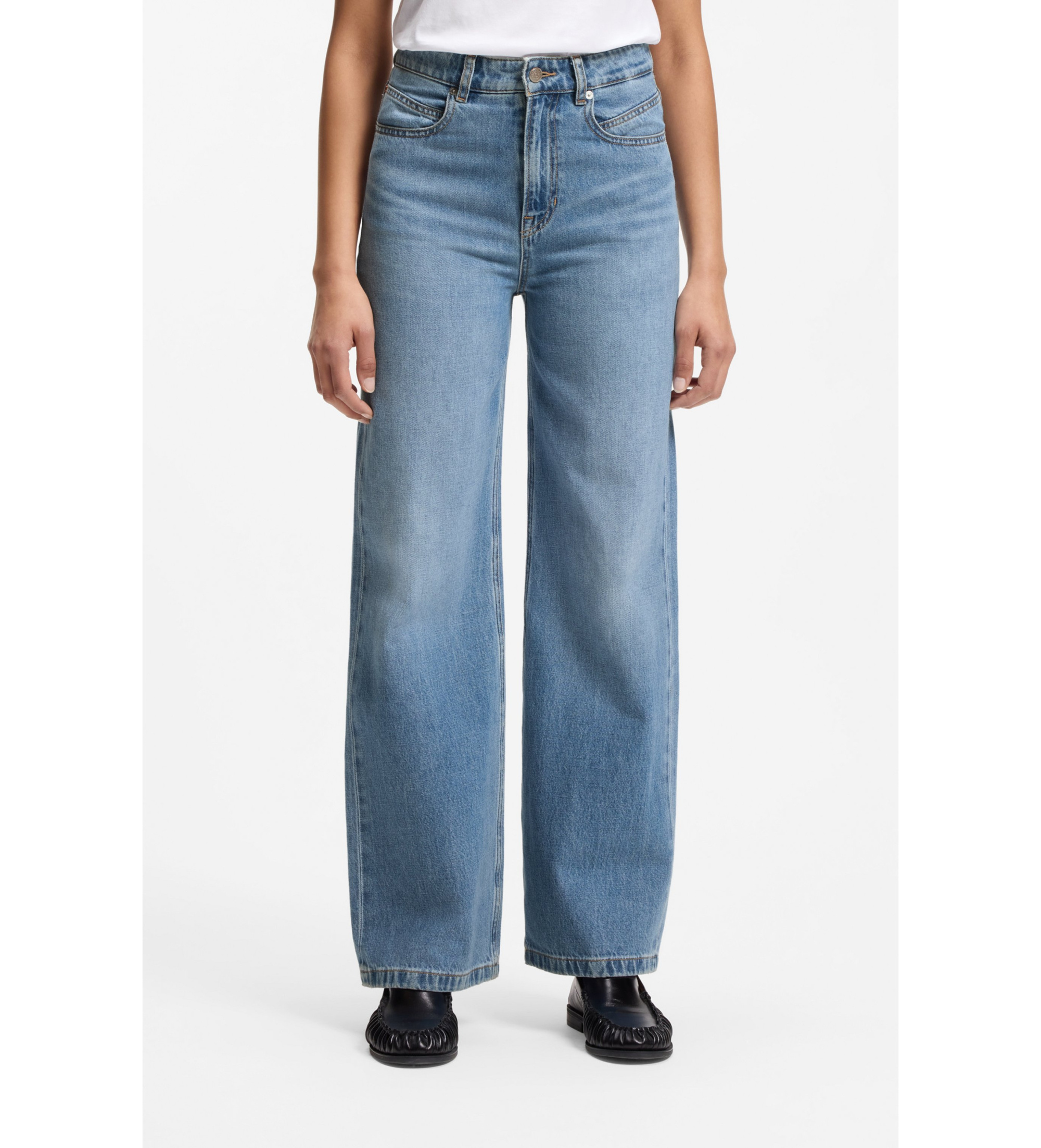 BOSS für Damen. 50564429 Marlene Jeans blau (28/32), Lässig, Baumwolle, Denim