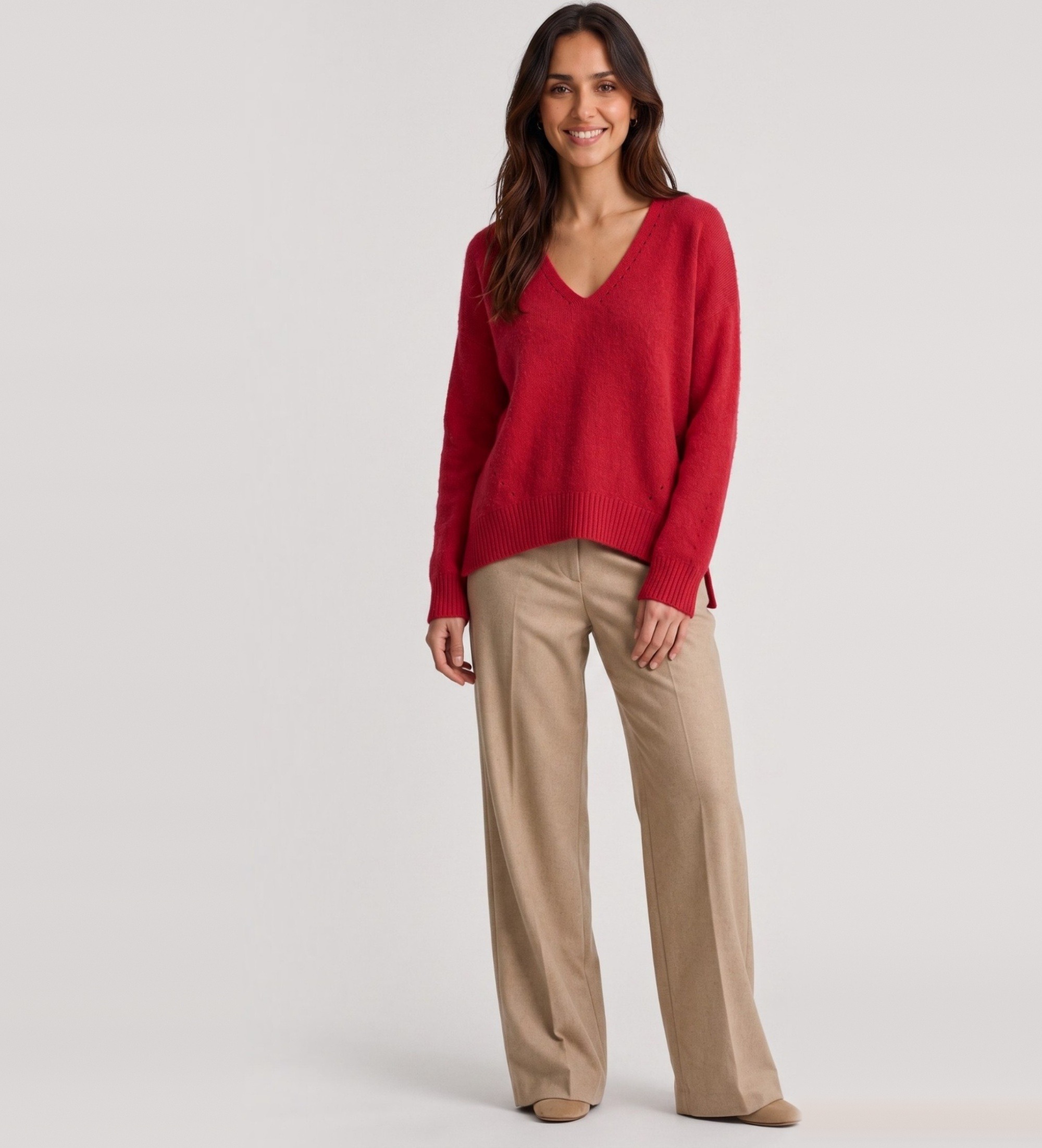 BOSS für Damen. 50550464 Pullover Fondyssa rot (S), Lässig, Polyamid
