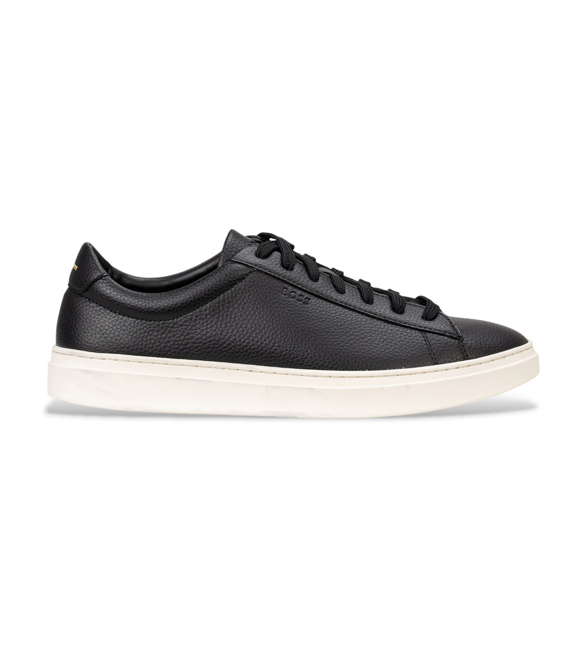 BOSS für Herren. 50548716 Kieran Tenn Leder Sneakers schwarz (40), Wohnung, Schnürsenkel, Lässig