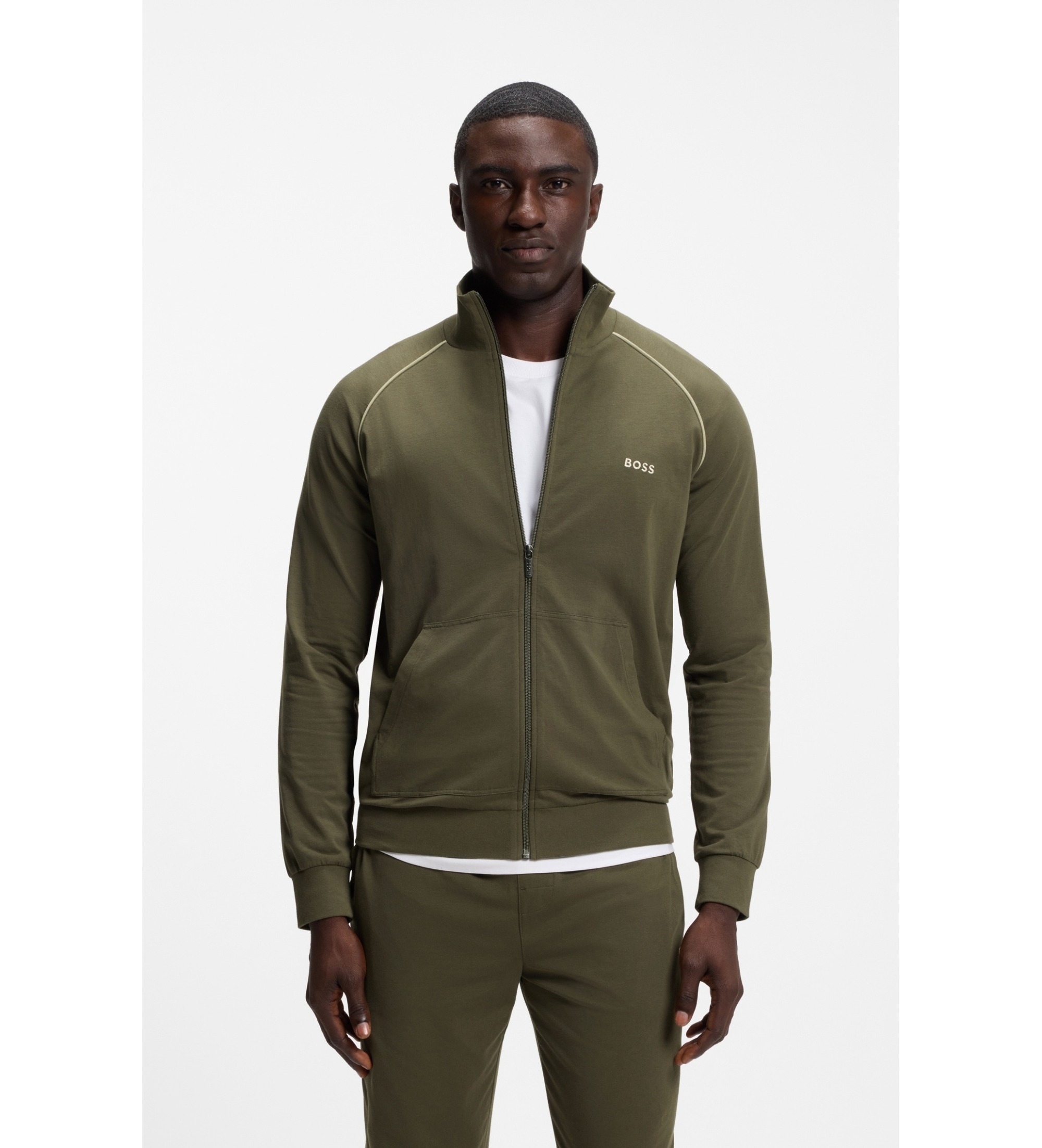 BOSS für Herren. 50515307 Grüne Mix&Match-Jacke (L), Heimtextilien, Baumwolle