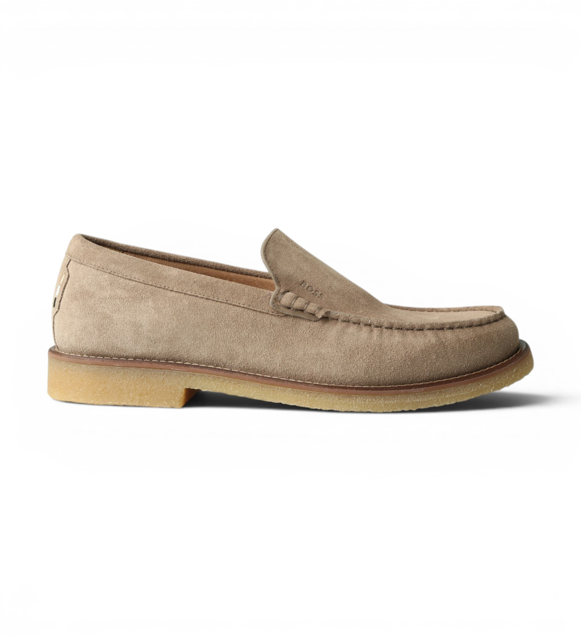 BOSS für Herren. 50568752 Kope Leder-Mokassins mittelbeige (46), Wohnung, Keine, Lässig
