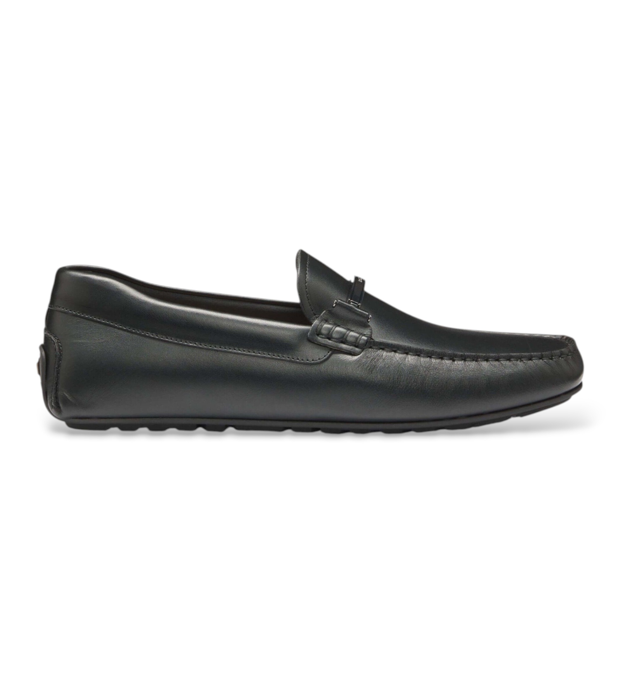 BOSS für Herren. 50548100 Noel Mocc Leder-Mokassins schwarz (44), Wohnung, Keine, Lässig, Klassisch