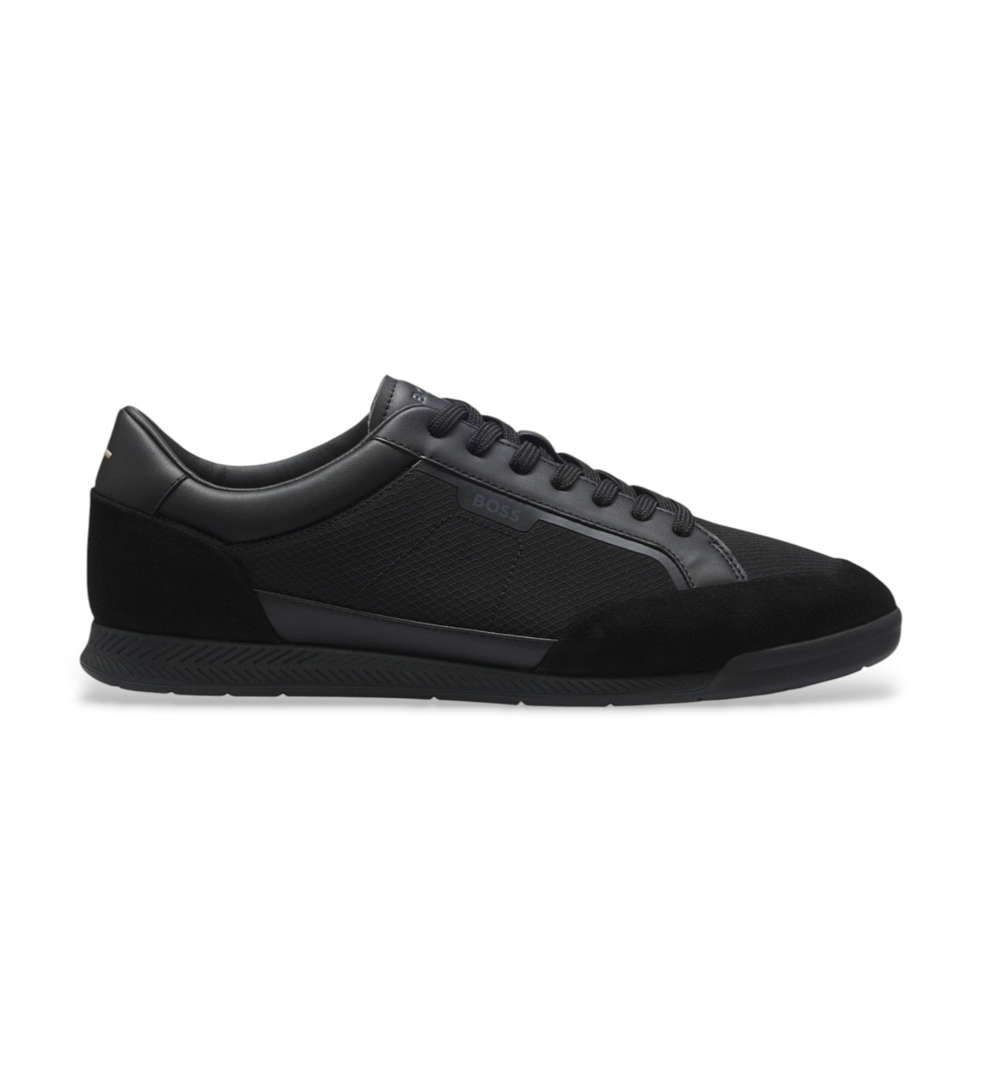 BOSS für Herren. 50573552 Nitan Lowp Sneaker schwarz (41), Wohnung, Schnürsenkel, Lässig
