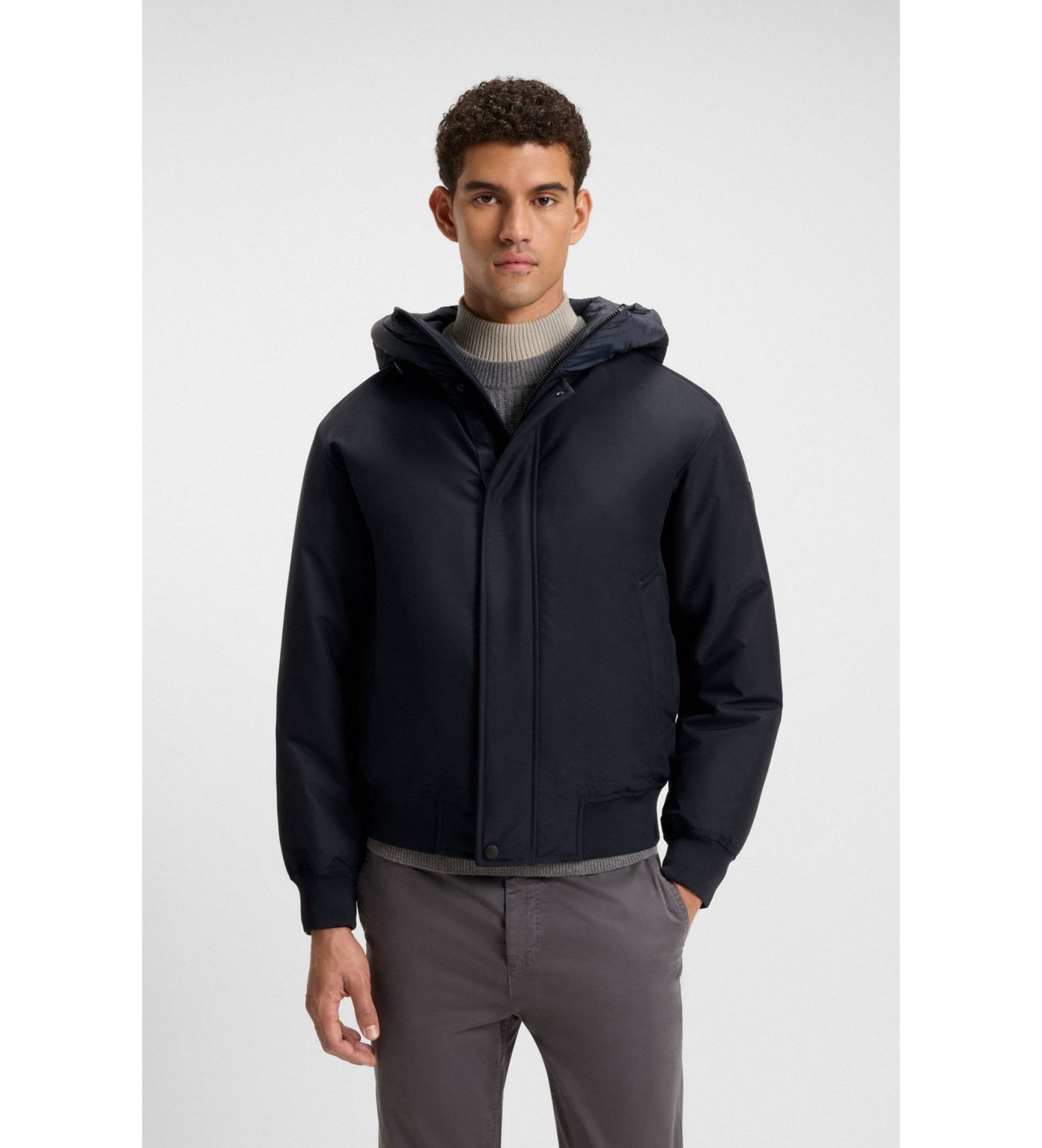 BOSS für Herren. 50547099 Osis Jacke navy (48), Lässig, Polyester, Marine