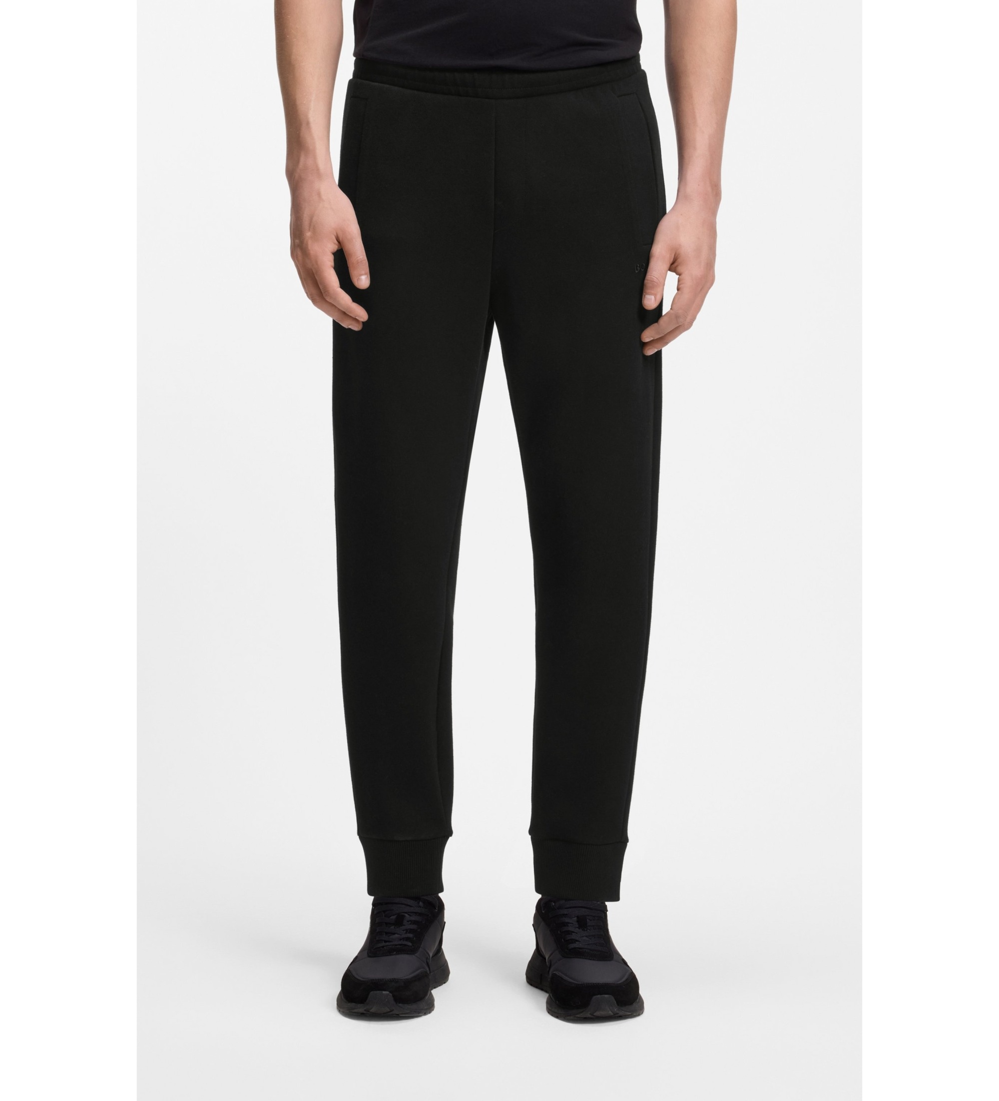 BOSS für Herren. 50566830 Schwarze Hose JT Union Hadiko (L), Lässig, Baumwolle