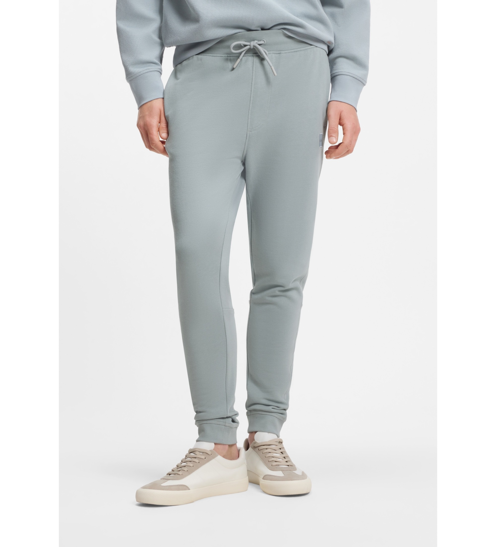 BOSS für Herren. 50509303 Sestart Hose graugrün (M), Lässig, Baumwolle