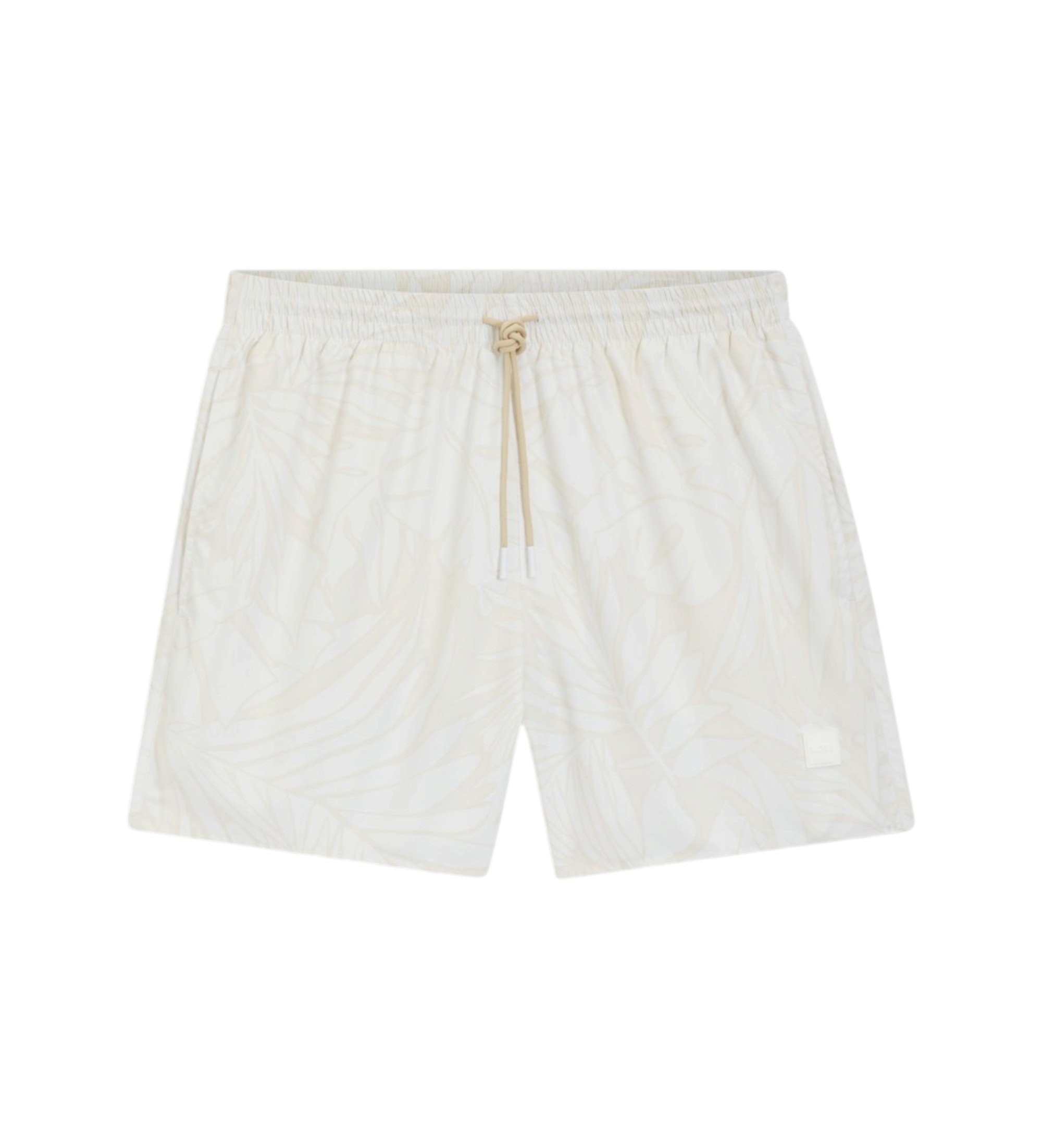 BOSS für Herren. 50508844 Beigefarbener Badeanzug mit All-Over-Druck (M), Strandbekleidung, Polyester