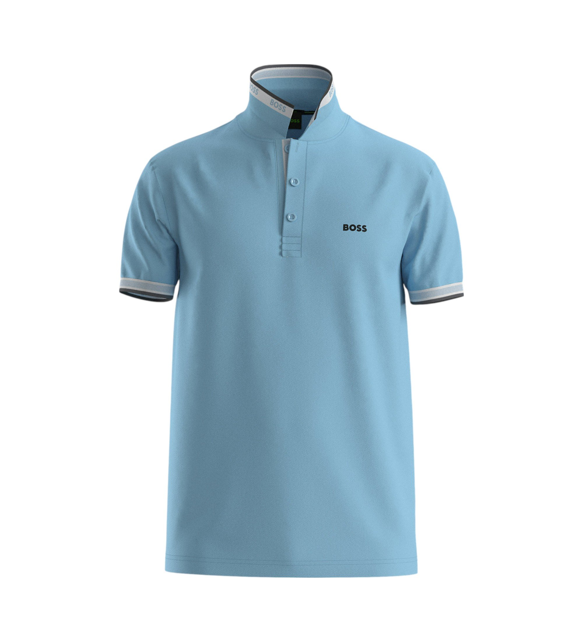 BOSS für Herren. 50469055 Essential Polo blau (M), Lässig, Baumwolle, Kurzarm