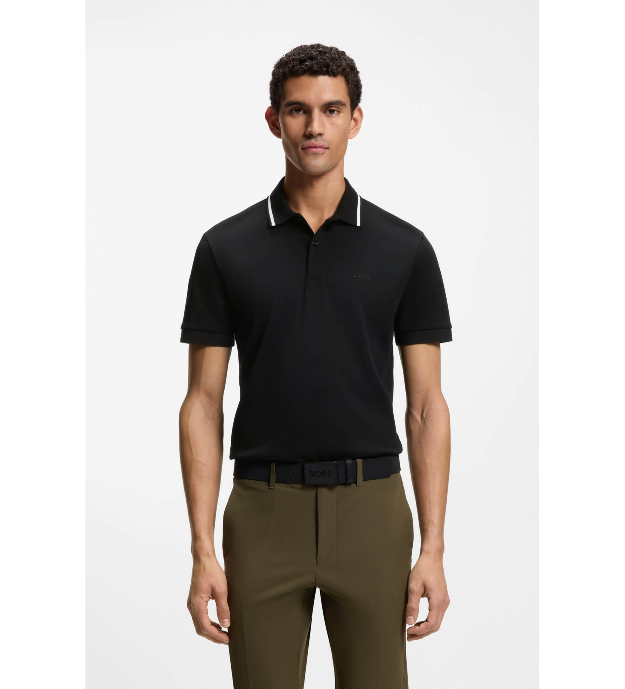 BOSS für Herren. 50554565 Join Paddy Poloshirt schwarz (M), Lässig, Baumwolle, Kurzarm
