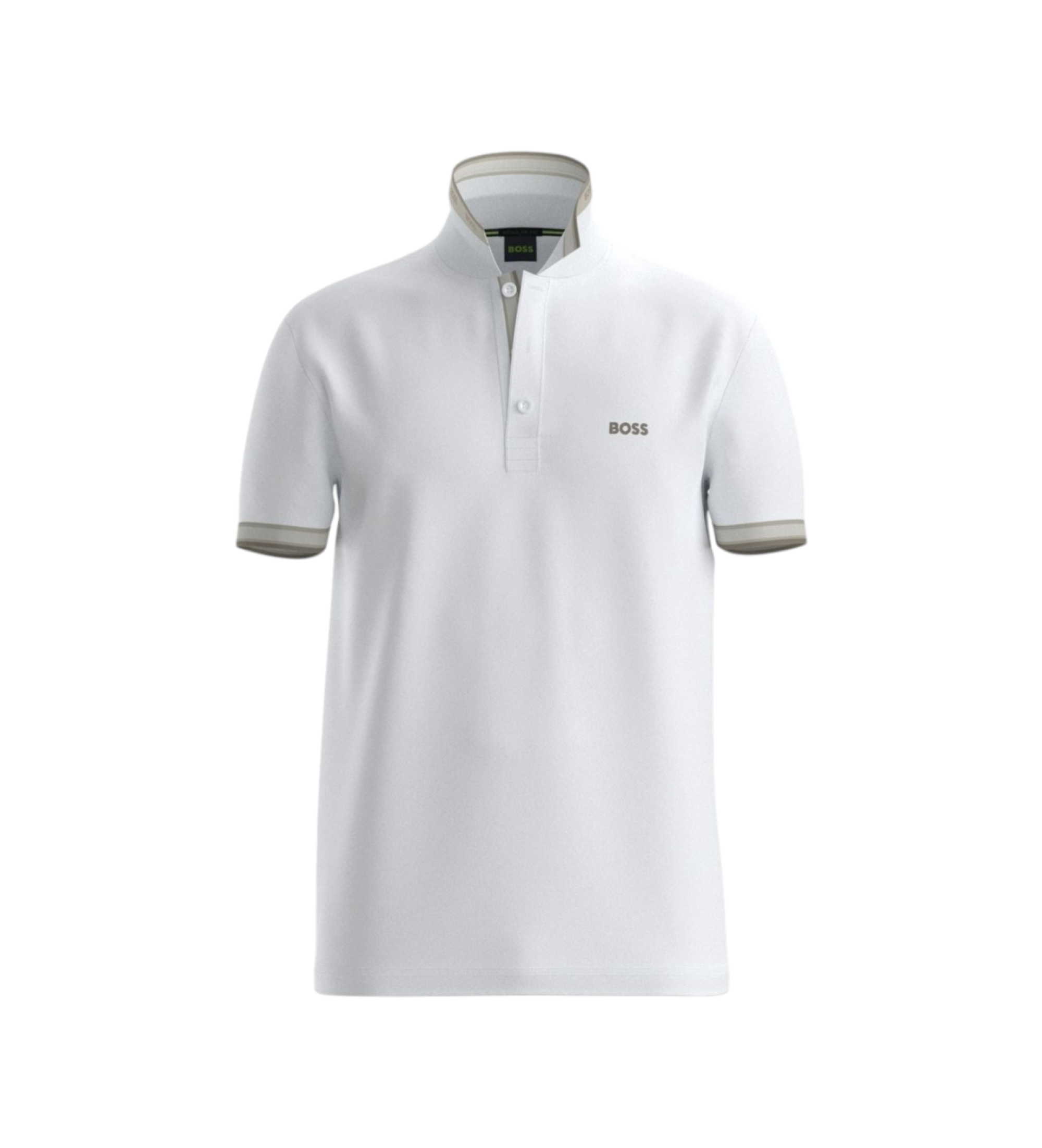 BOSS für Herren. 50469055 Weißes Paddy-Poloshirt (L), Lässig, Baumwolle, Kurzarm