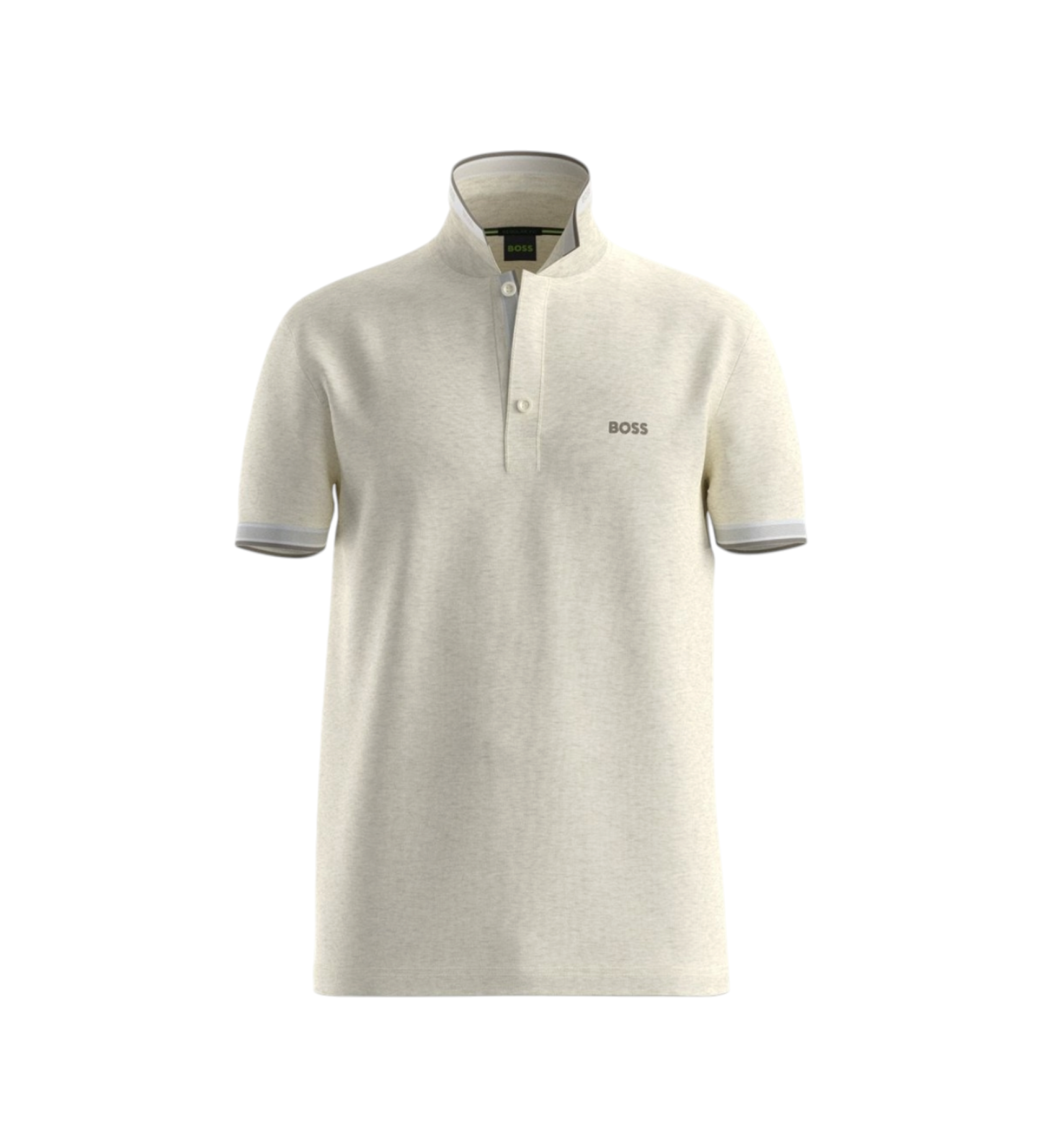 BOSS für Herren. 50469055 Polo Paddy gebrochenes Weiß (L), Lässig, Baumwolle, Kurzarm