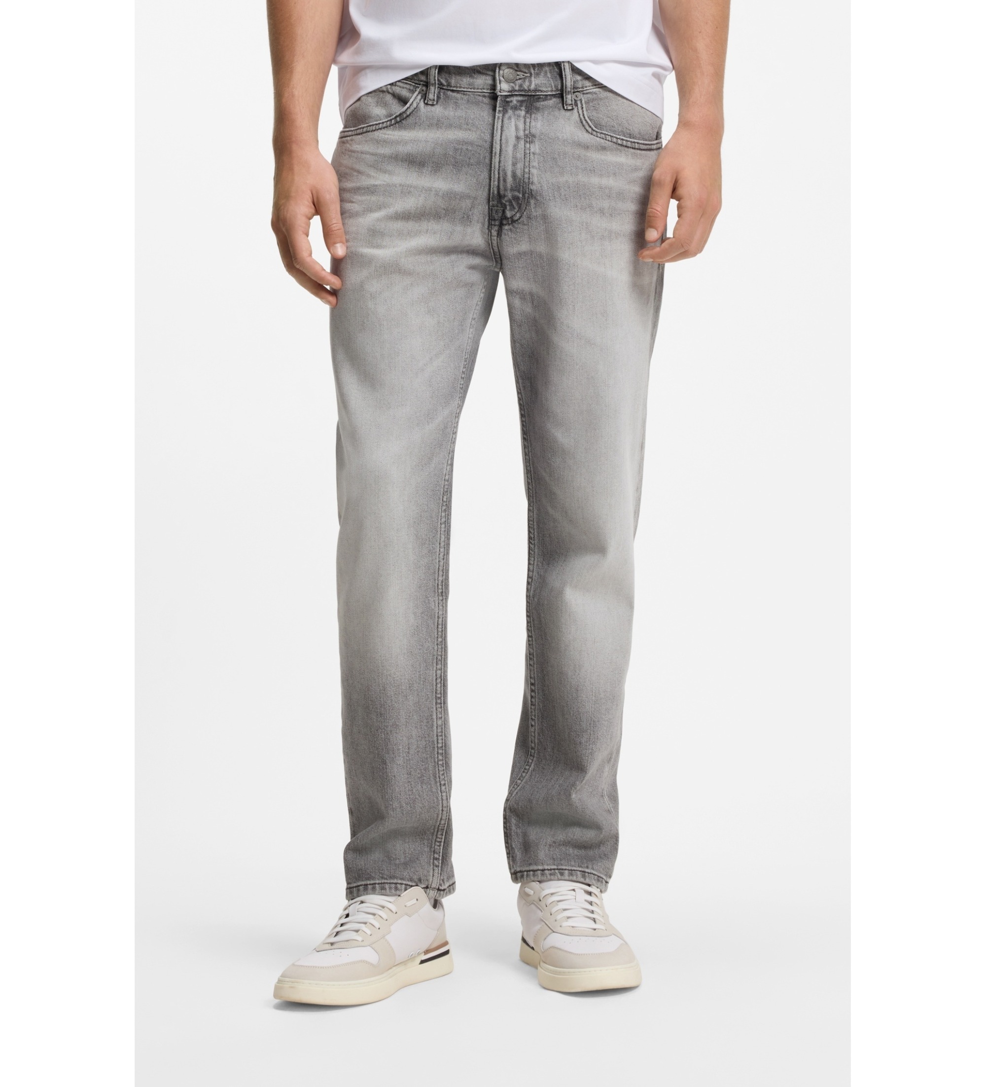 BOSS für Herren. 50566093 Jeans Re.Maine hellgrau (38/34), Lässig, Baumwolle, Denim