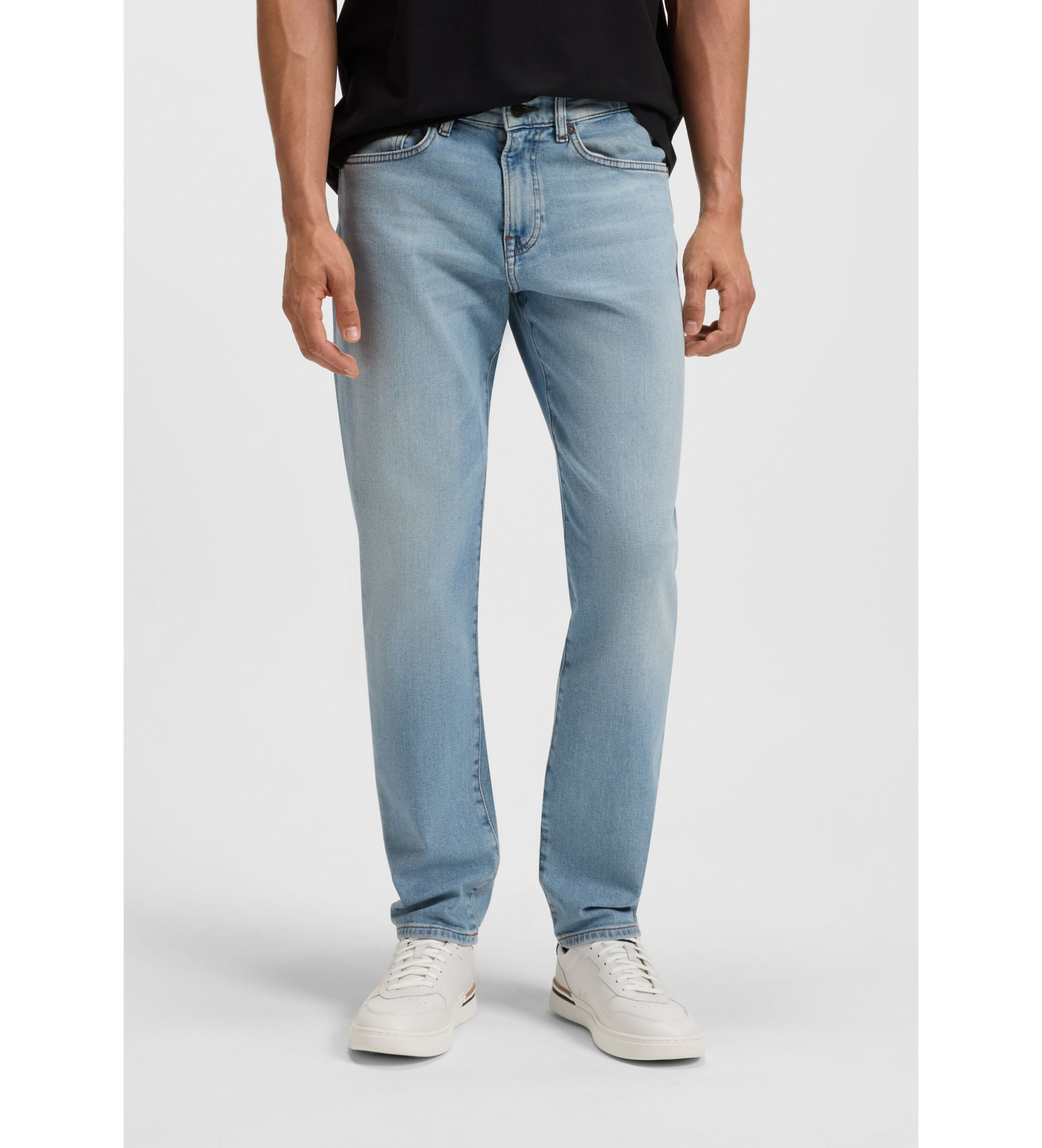 BOSS für Herren. 50514237 Jeans Maine Bc blau (35/34), Lässig, Baumwolle, Denim