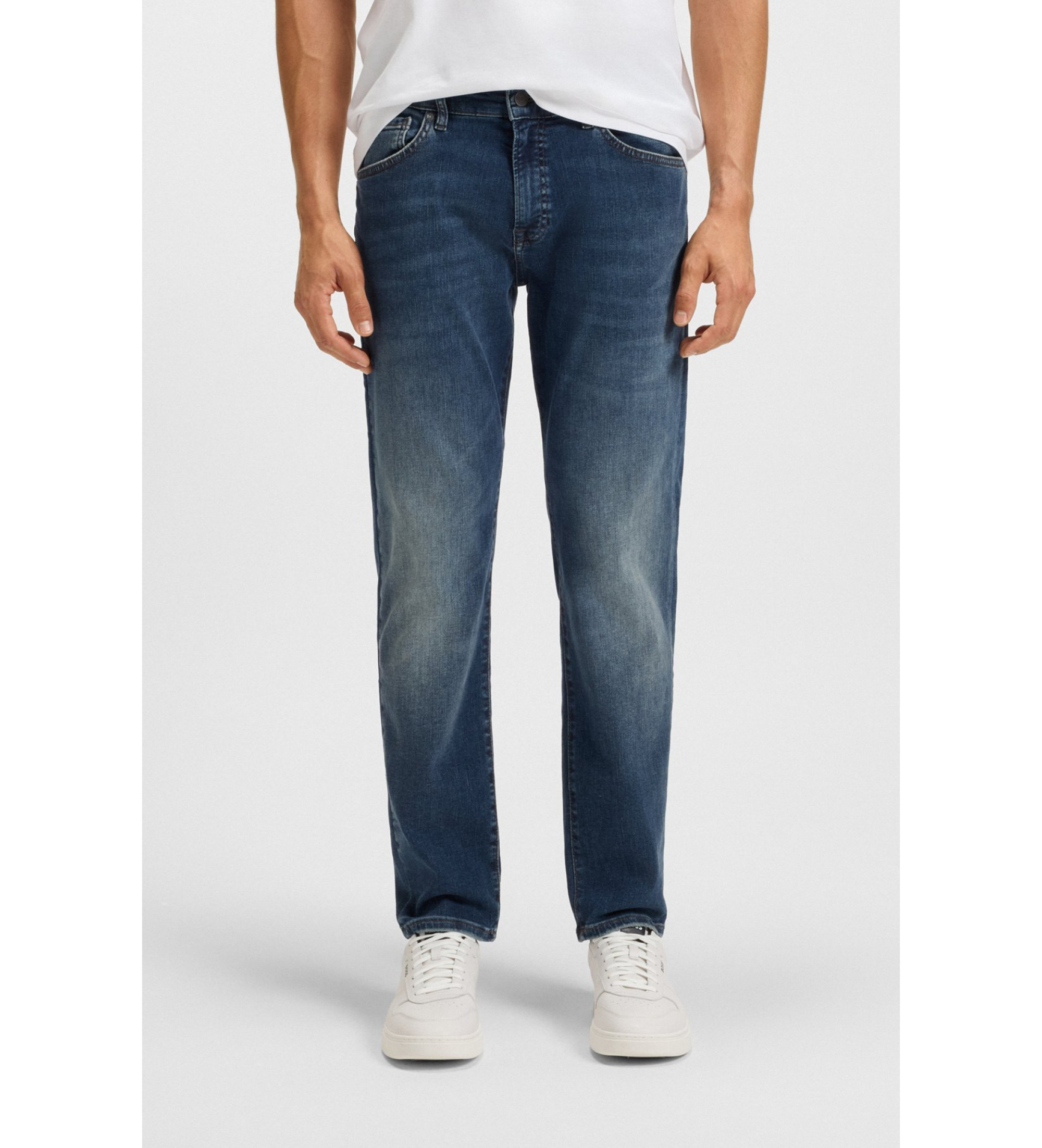 BOSS für Herren. 50534670 Jeans Maine blau (38/34), Lässig, Baumwolle, Denim