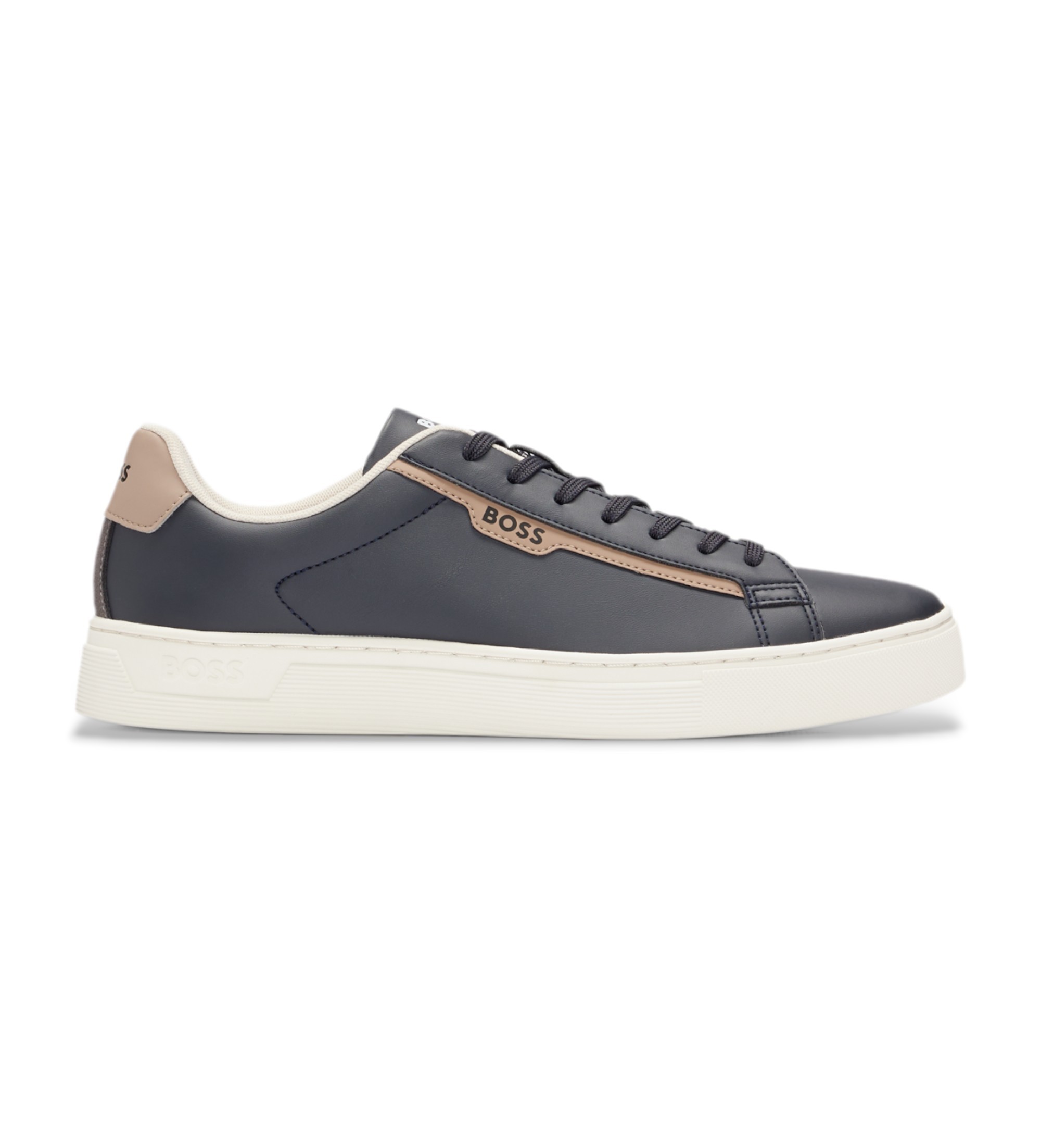 BOSS für Herren. 50502869 Schuhe Rhys Tenn blau (45), Wohnung, Schnürsenkel, Lässig