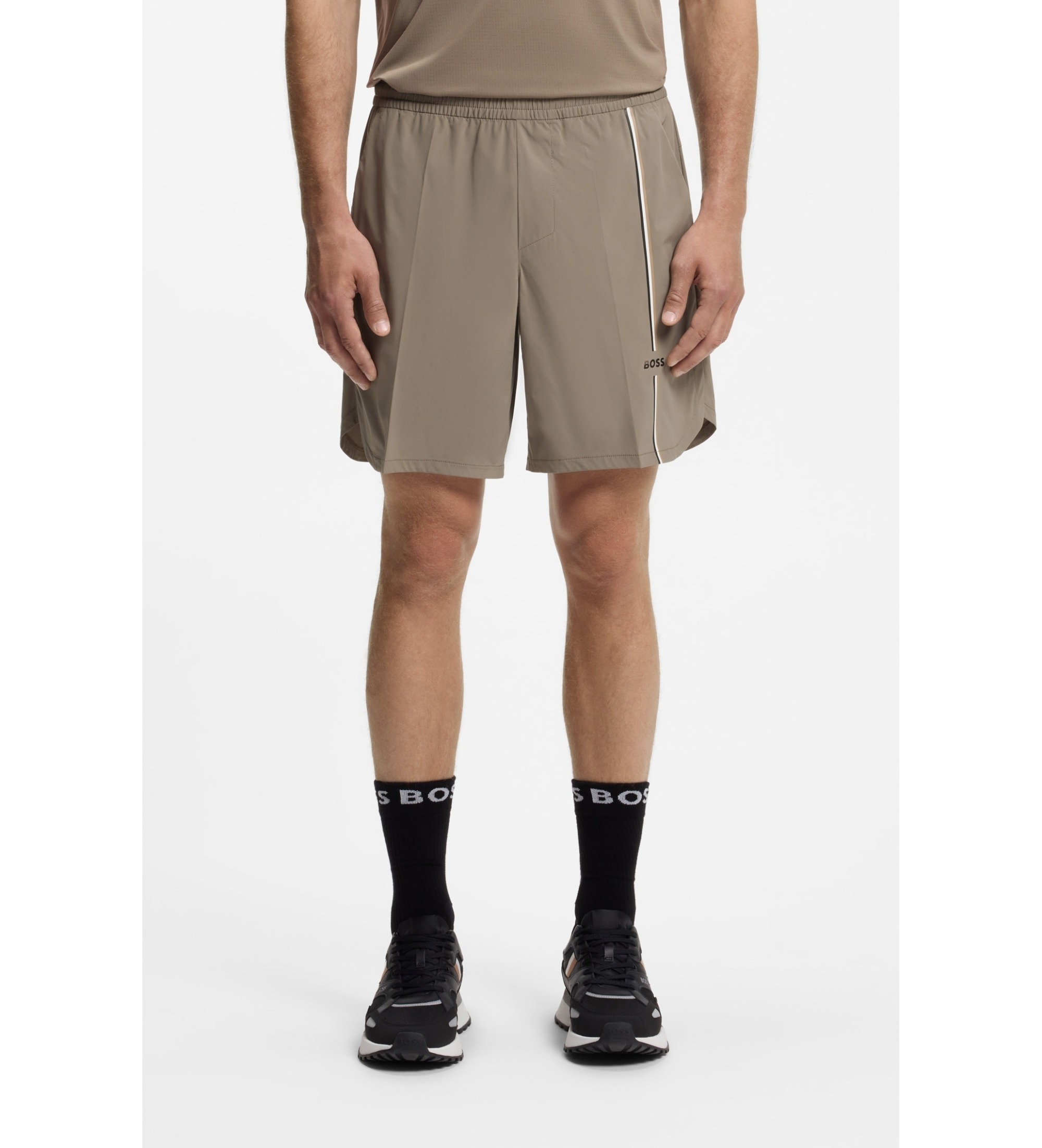 BOSS für Herren. 50561530 Shorts Toc Game beige (XL), Lässig, Sportlich, Polyester