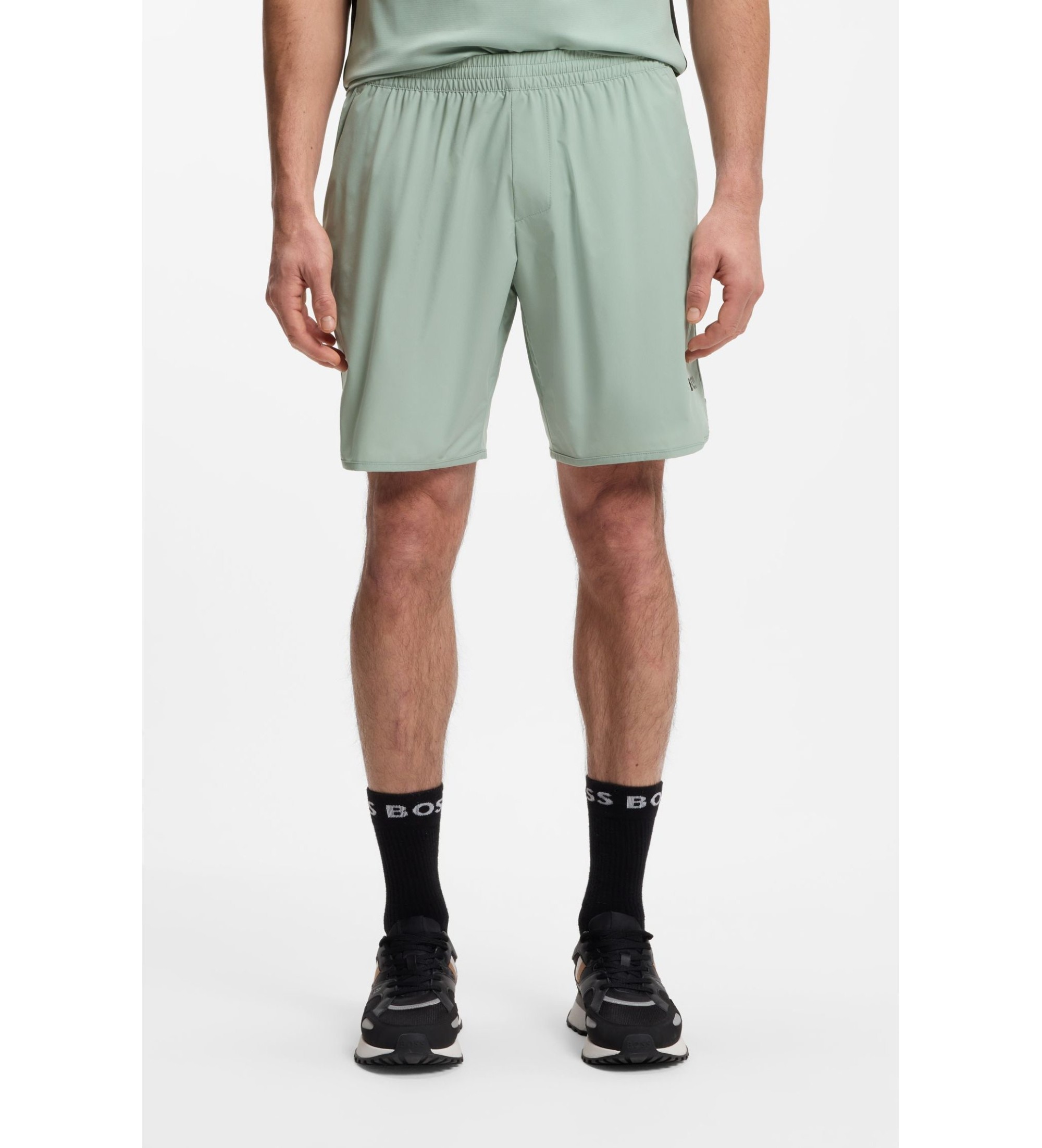 BOSSvoor mannen. 50551948 Toc groene shorts (XL), Casual, Sportief, Meerdere sporten, Polyester