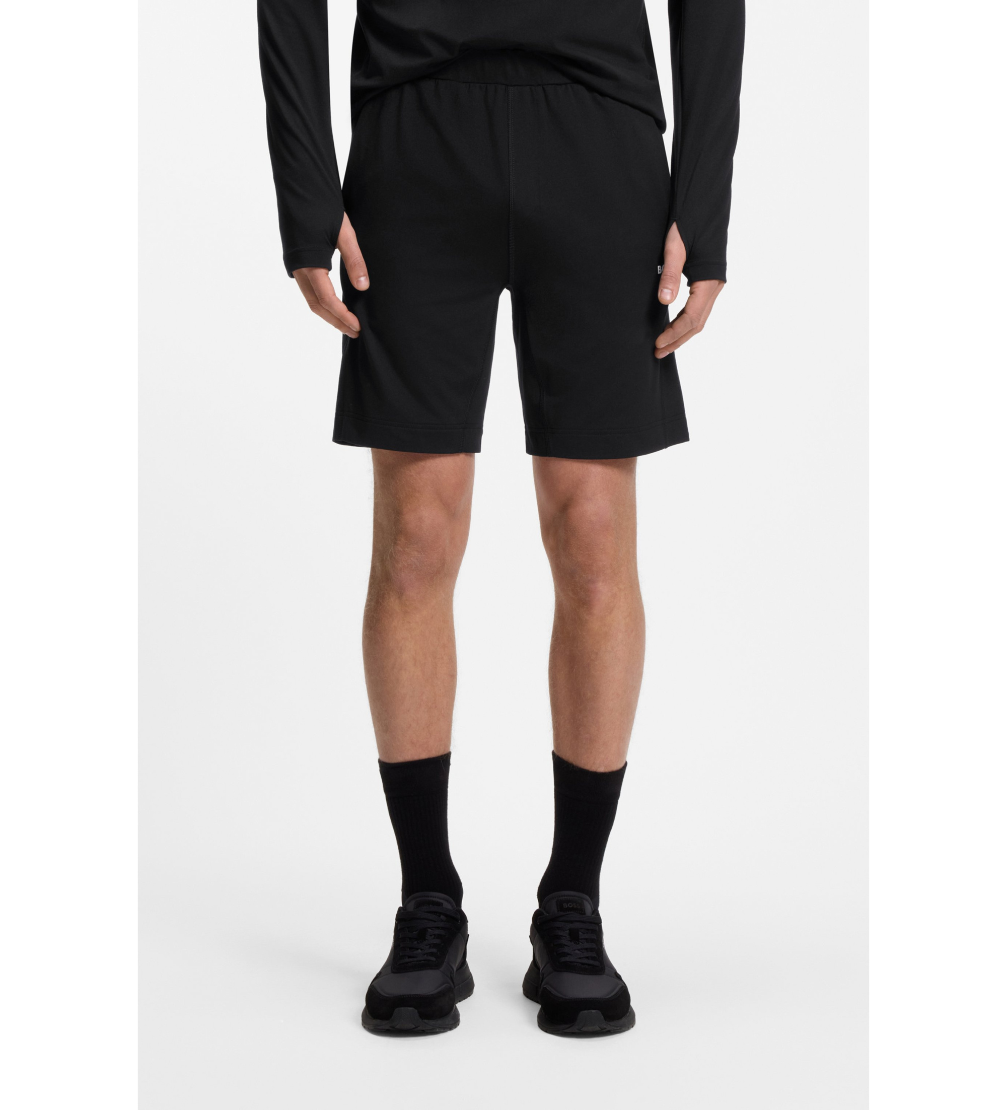BOSS für Herren. 50564513 Short JT Active schwarz (XL), Lässig, Sportlich, Polyester