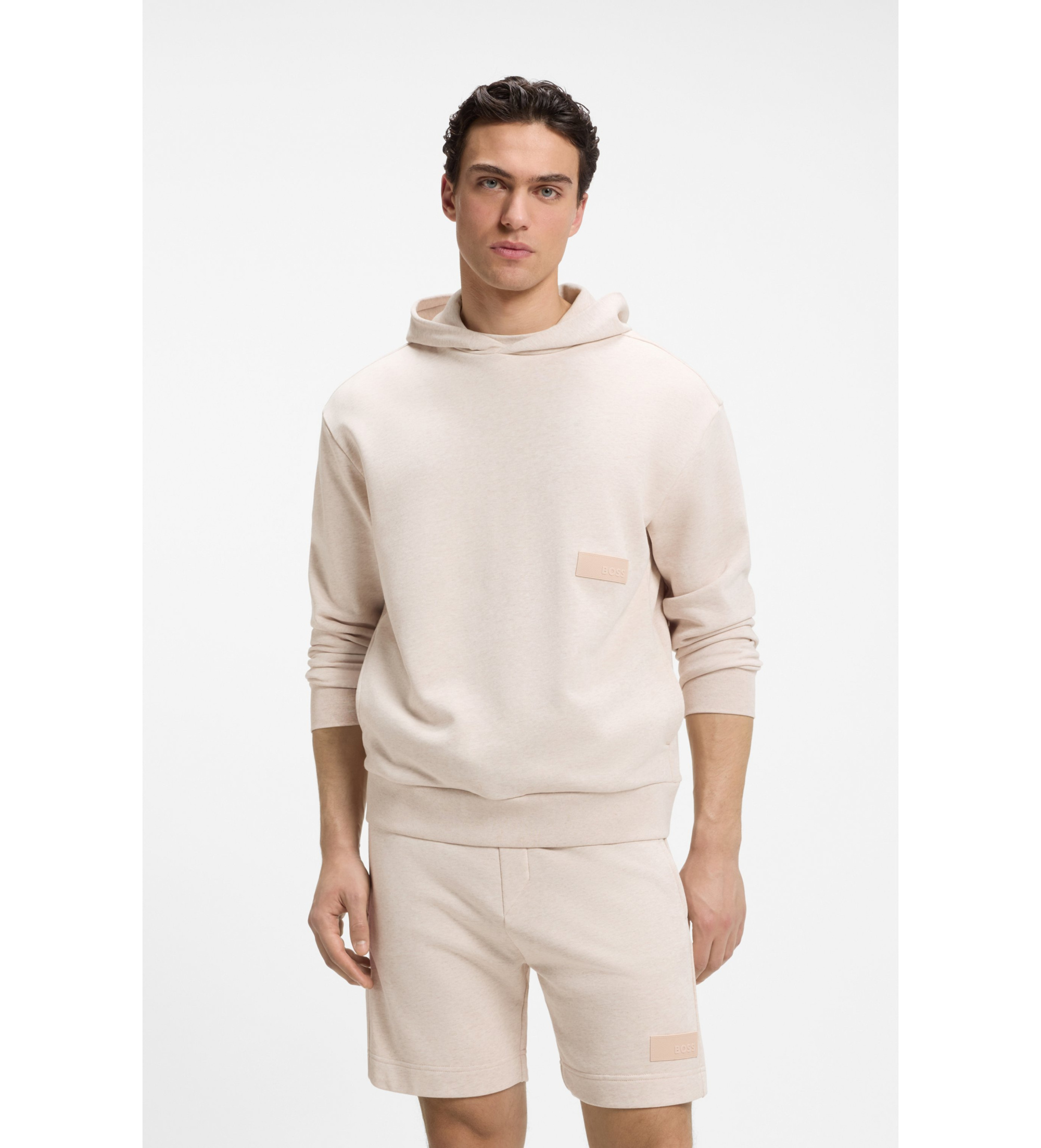 BOSS für Herren. 50564113 Sweatshirt SW rosa (L), Lässig, Baumwolle