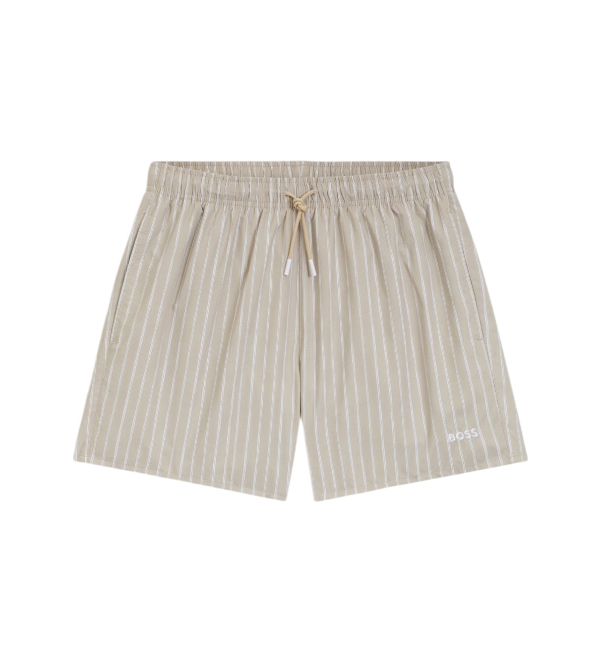 BOSS für Herren. 50561102 Schnell trocknender Badeanzug aus beigem Stoff (XL), Strandbekleidung, Polyester