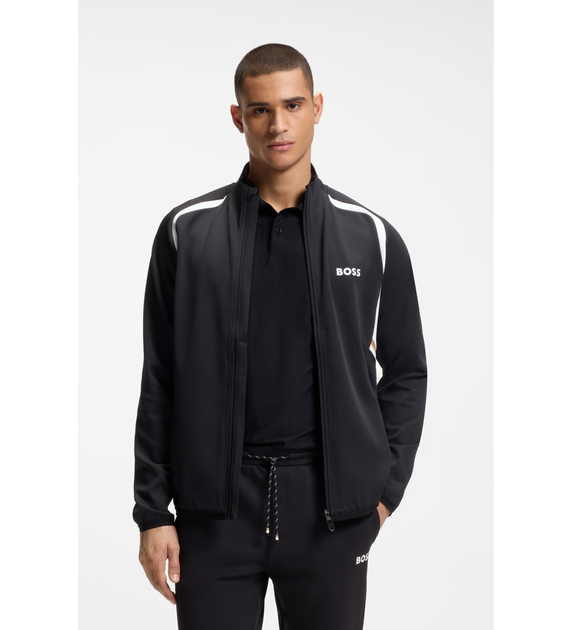 BOSS für Herren. 50554402 Toc Spin Sweatshirt schwarz (S), Lässig, Sportlich, Polyester