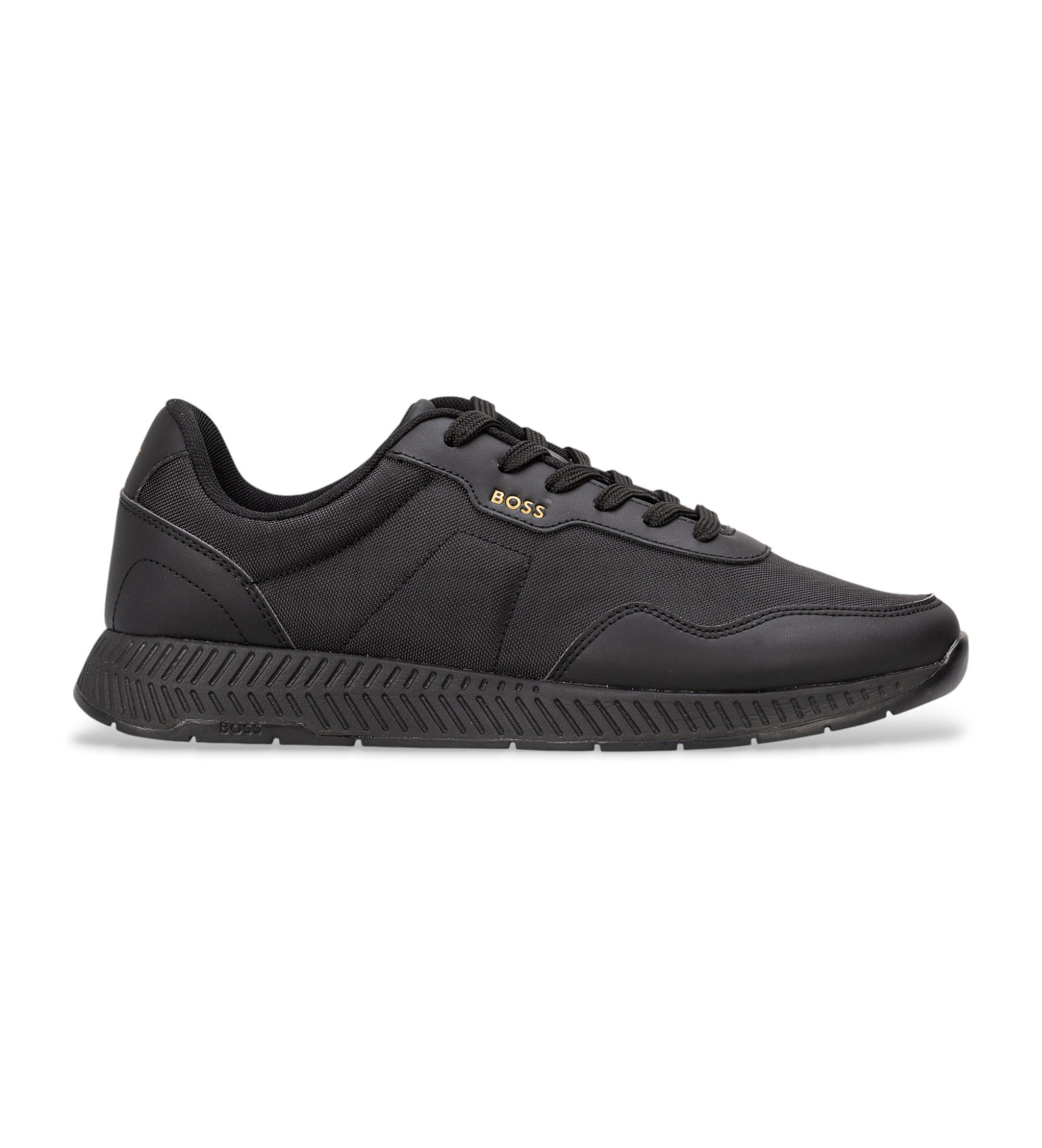 BOSS für Herren. 50536481 Schuhe Titanium Runn schwarz (39), Wohnung, Schnürsenkel, Sportlich